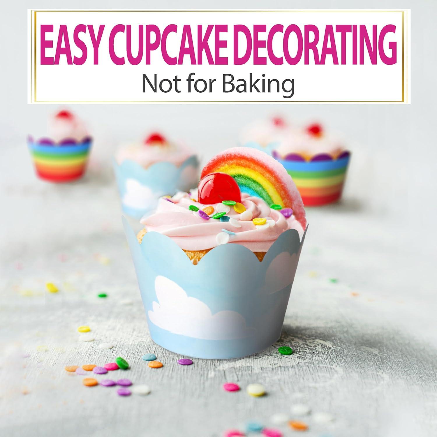 Fundas para Cupcake Confetti Couture 24 Piezas Arcoíris