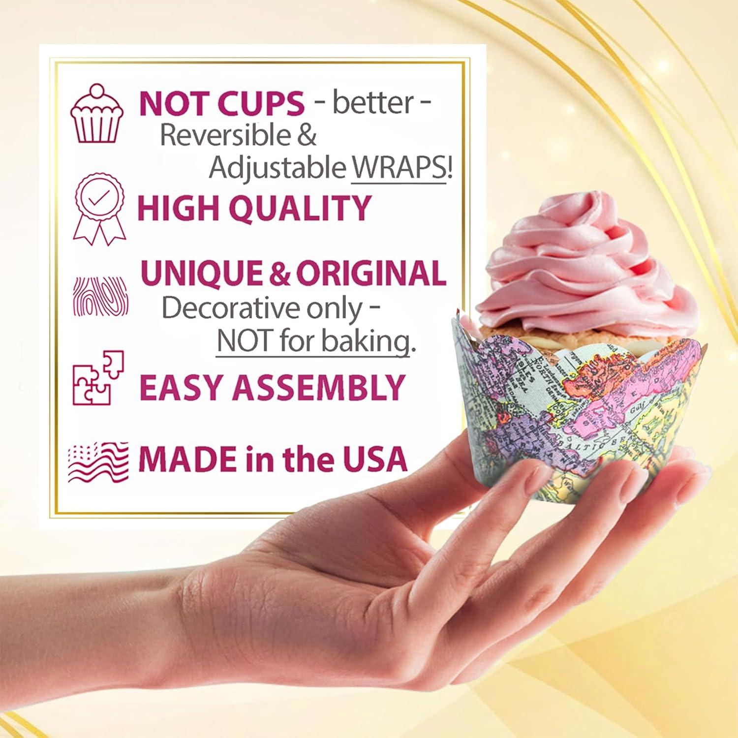 Fundas para Cupcake Confetti Couture 24 Piezas Reversibles