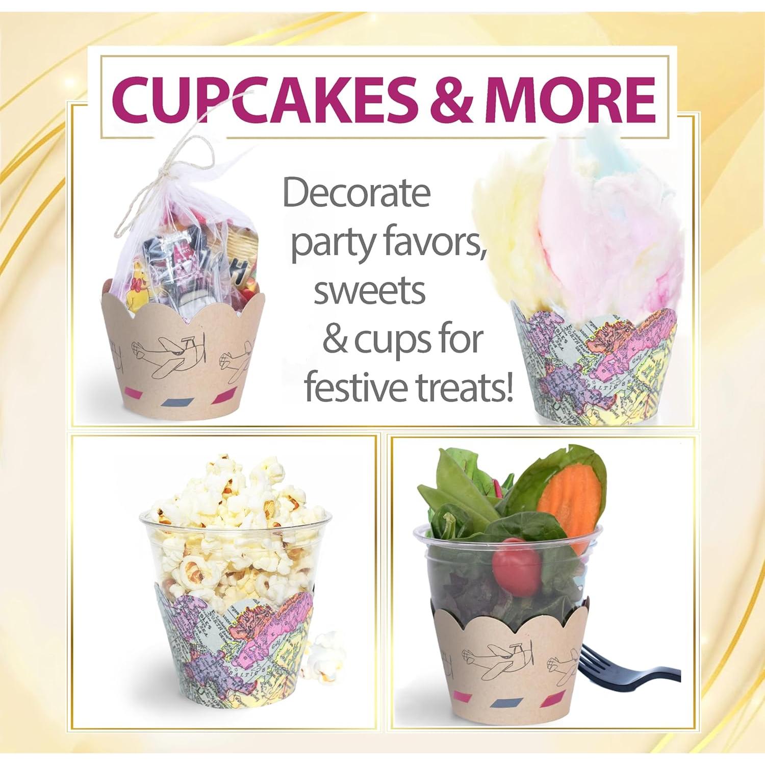Fundas para Cupcake Confetti Couture 24 Piezas Reversibles