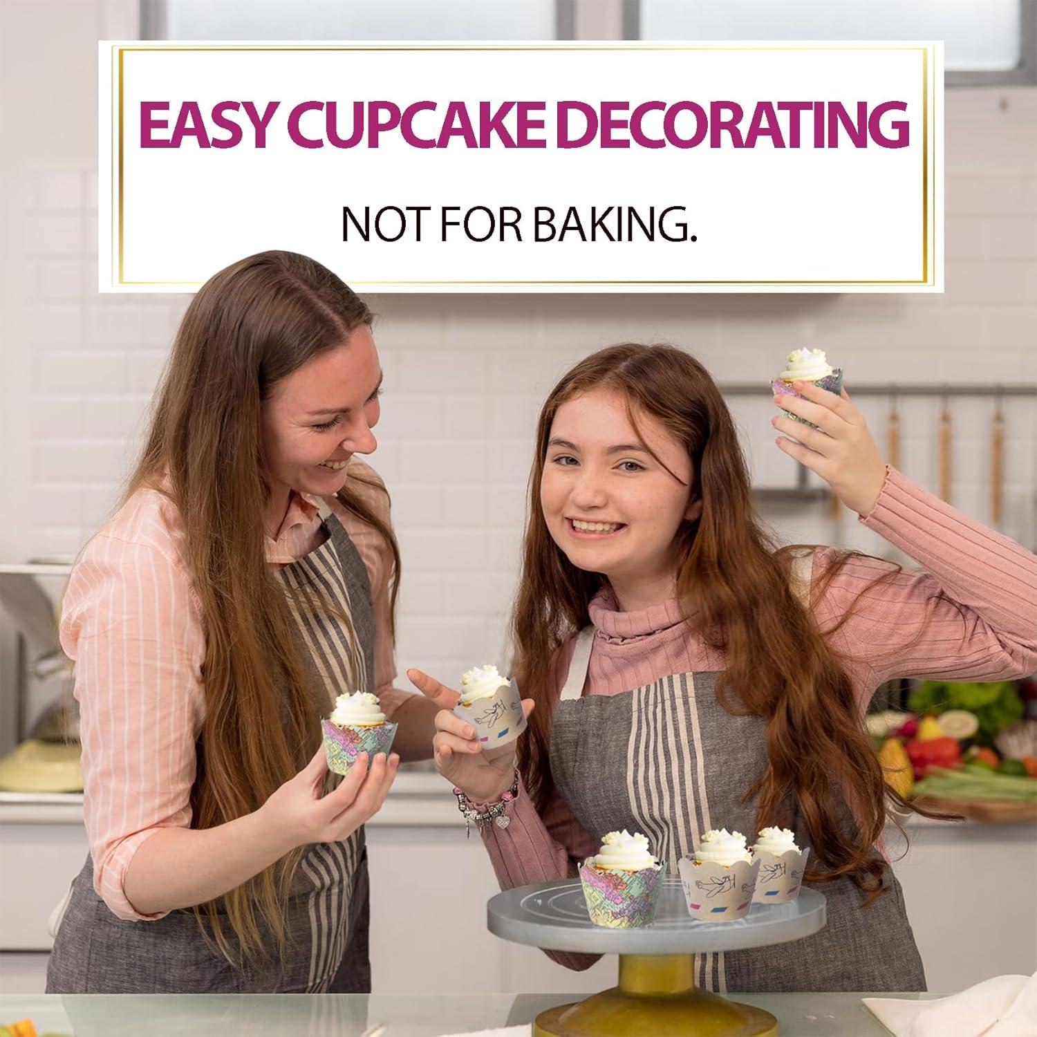 Fundas para Cupcake Confetti Couture 24 Piezas Reversibles