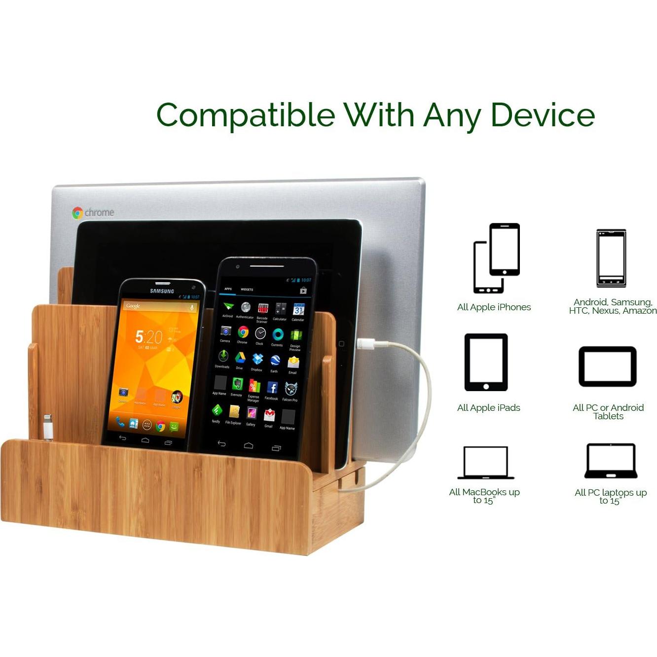 Estación de Carga Multi-Dispositivo G.U.S. Dock Bambú Ecológico