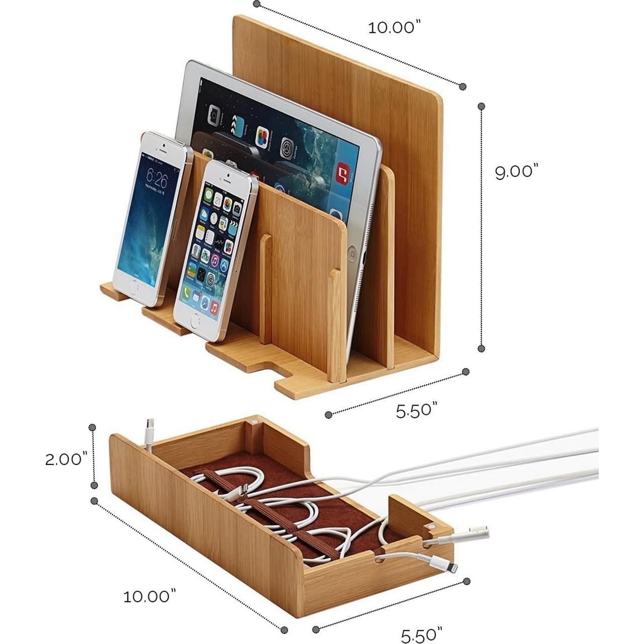 Estación de Carga Multi-Dispositivo G.U.S. Dock Bambú Ecológico