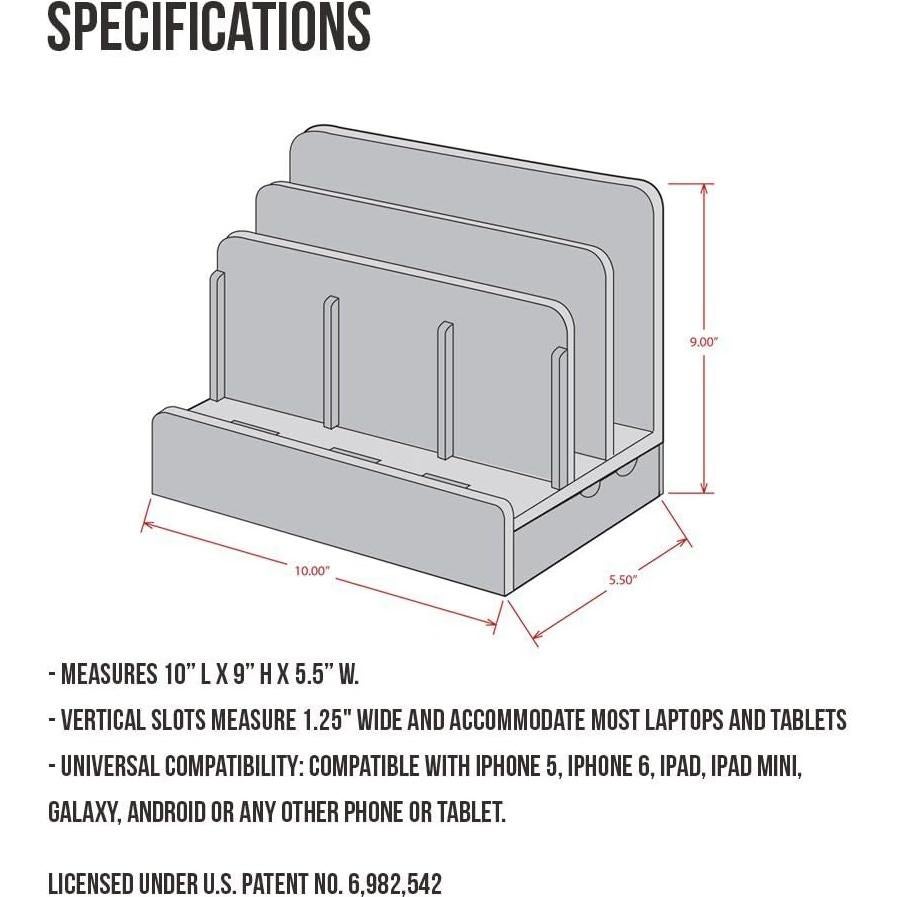 Estación de Carga Multi-Dispositivo G.U.S. Dock Bambú Ecológico