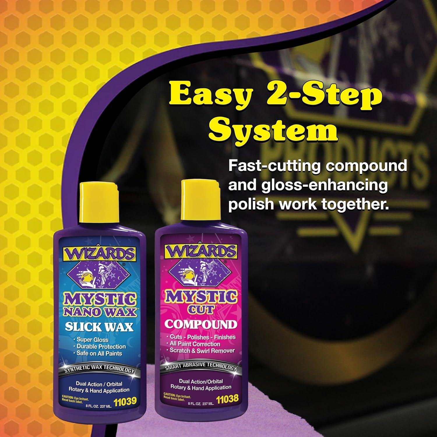 Kit de Pulido Wizards 99121 - Almohadillas y Cera para Autos