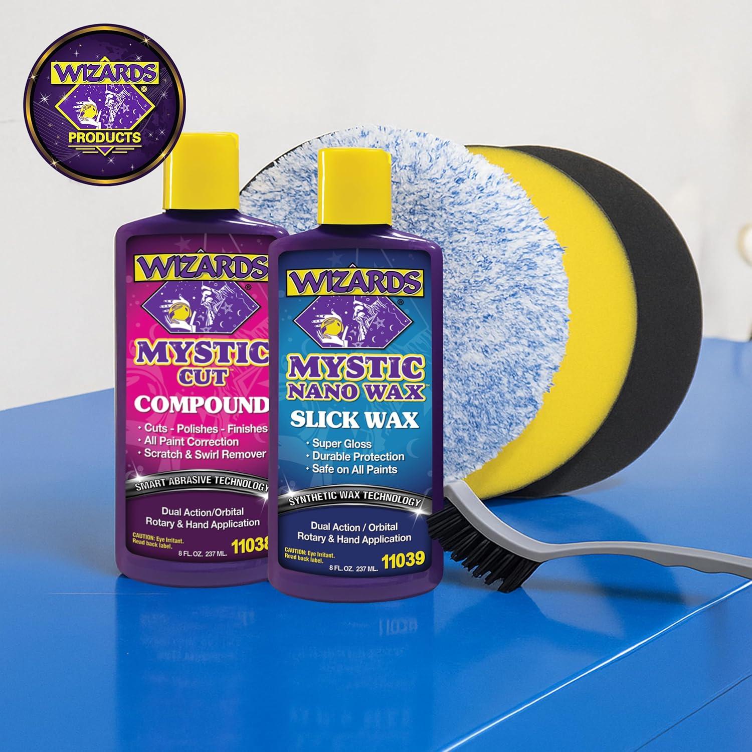 Kit de Pulido Wizards 99121 - Almohadillas y Cera para Autos