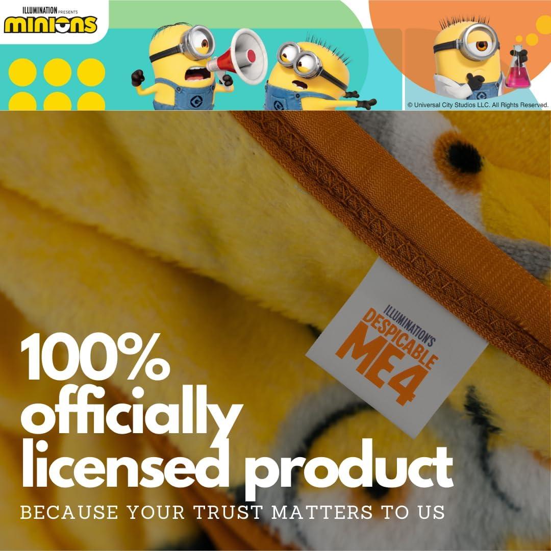 Manta Franco Minions Toque de Seda 101,6x127 cm