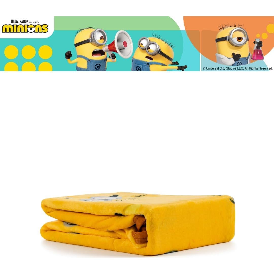 Manta Franco Minions Toque de Seda 101,6x127 cm
