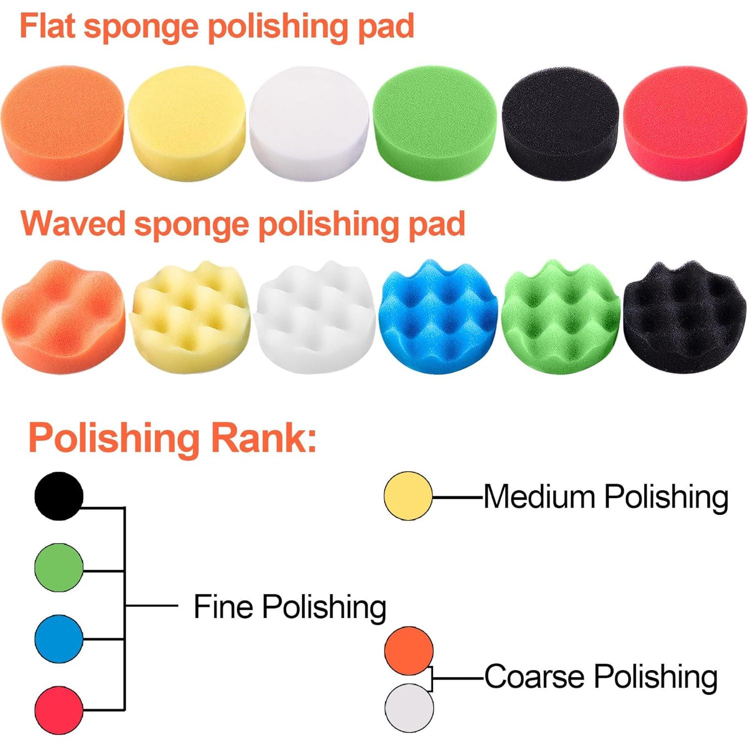 Kit de Pulido SIQUK 23 Piezas 5 Pulgadas para Automóviles