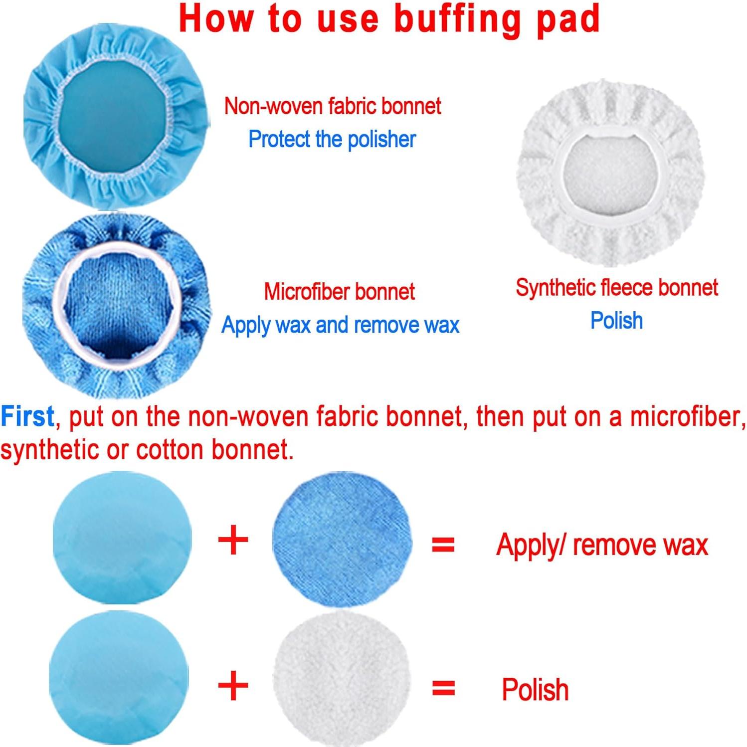 Kit de Pulido SIQUK 23 Piezas 5 Pulgadas para Automóviles