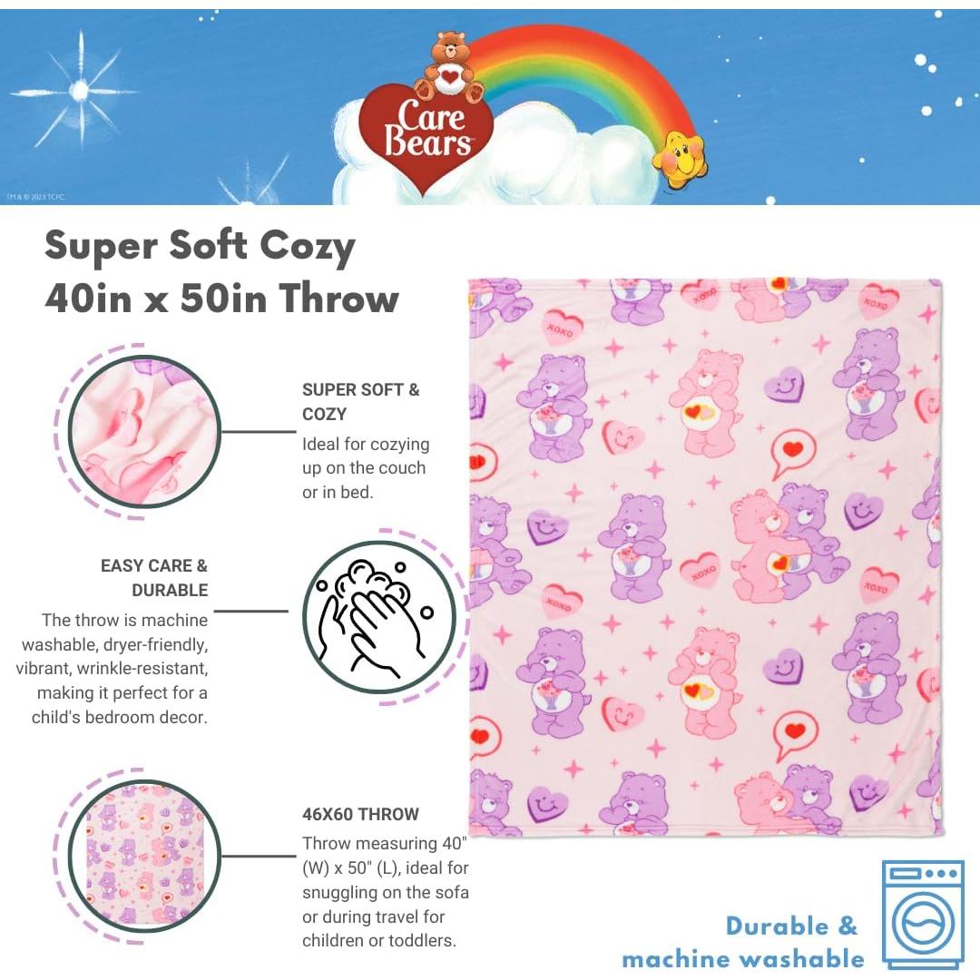 Manta Care Bears Franco 101,6x127 cm Ultra Suave