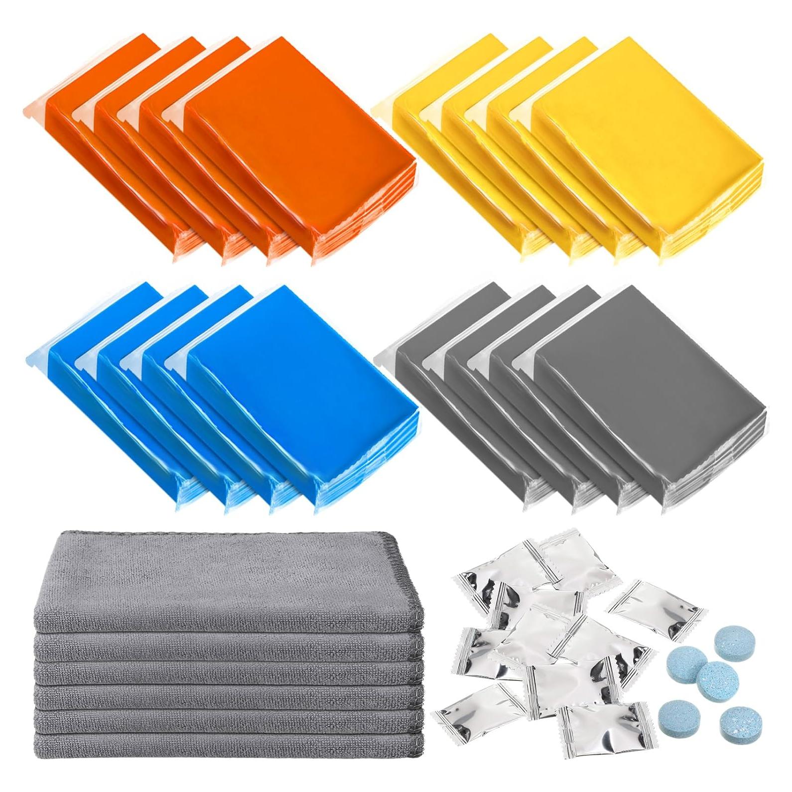 Kit de Detallado de Automóviles Aurelema 32 Pcs - 16 Barras de Arcilla y Lubricante