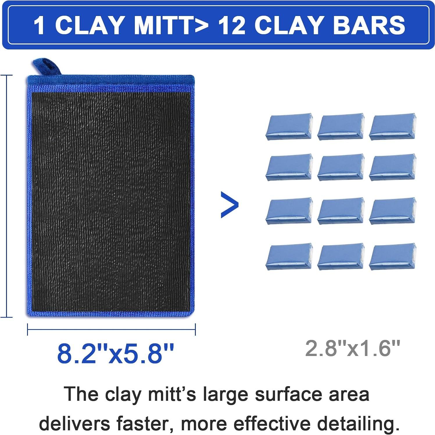 Mitts de Arcilla para Detallado de Autos TOLDATLI 2 Piezas