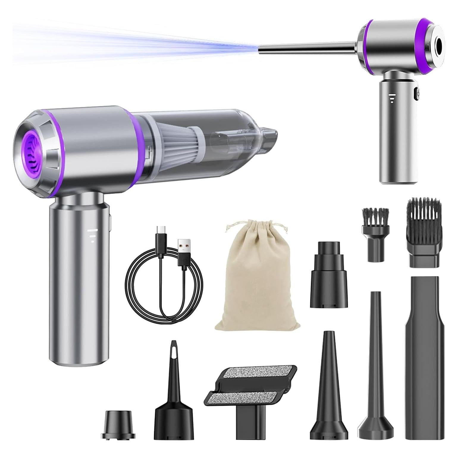 Aspiradora de Carro Yejay ST6653P Inalámbrica 20000Pa 4 en 1