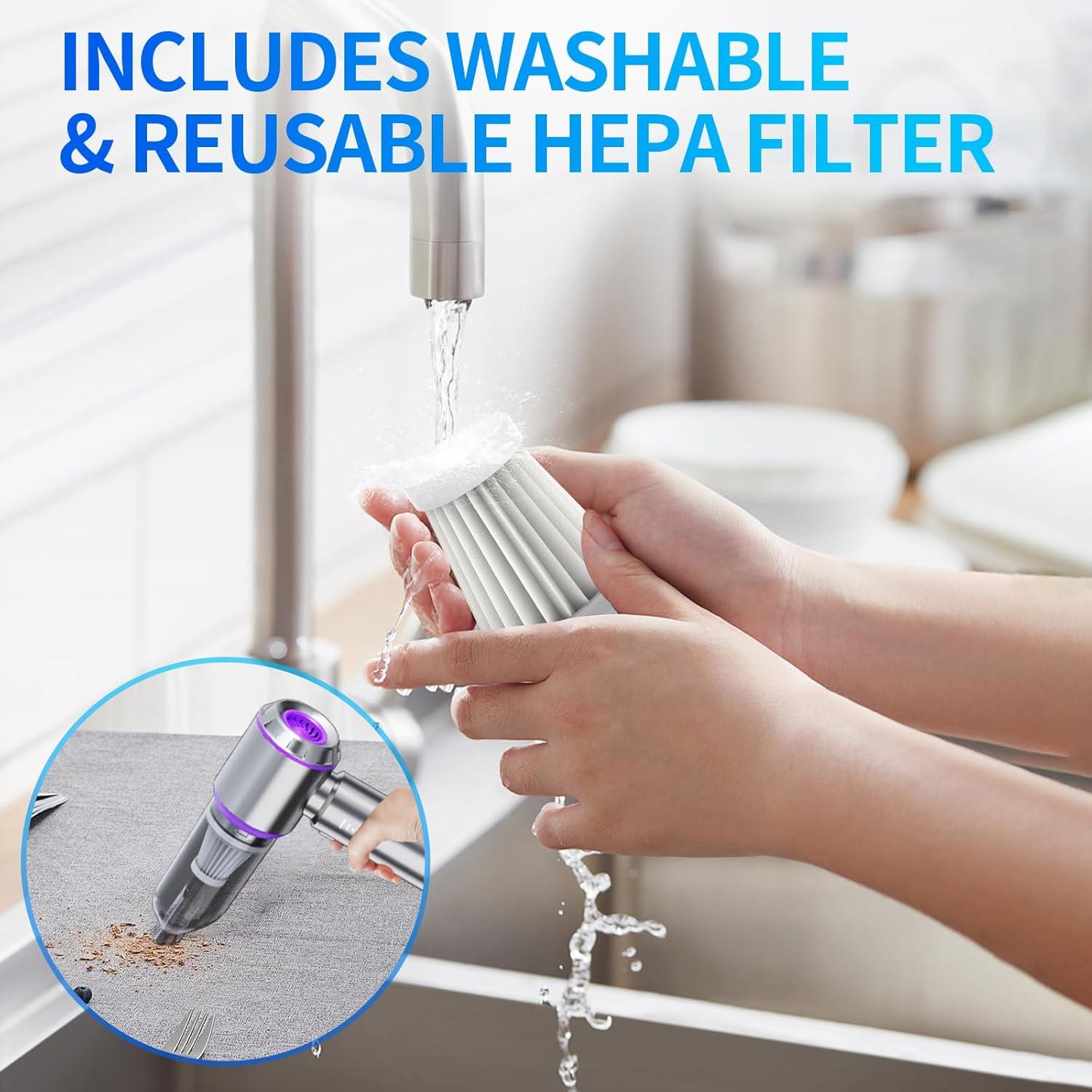 Aspiradora de Carro Yejay ST6653P Inalámbrica 20000Pa 4 en 1