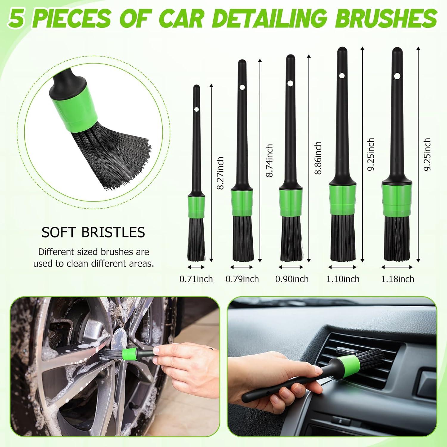 Kit de Limpieza de Auto 16 Pcs Wovnet - Cepillos y Accesorios