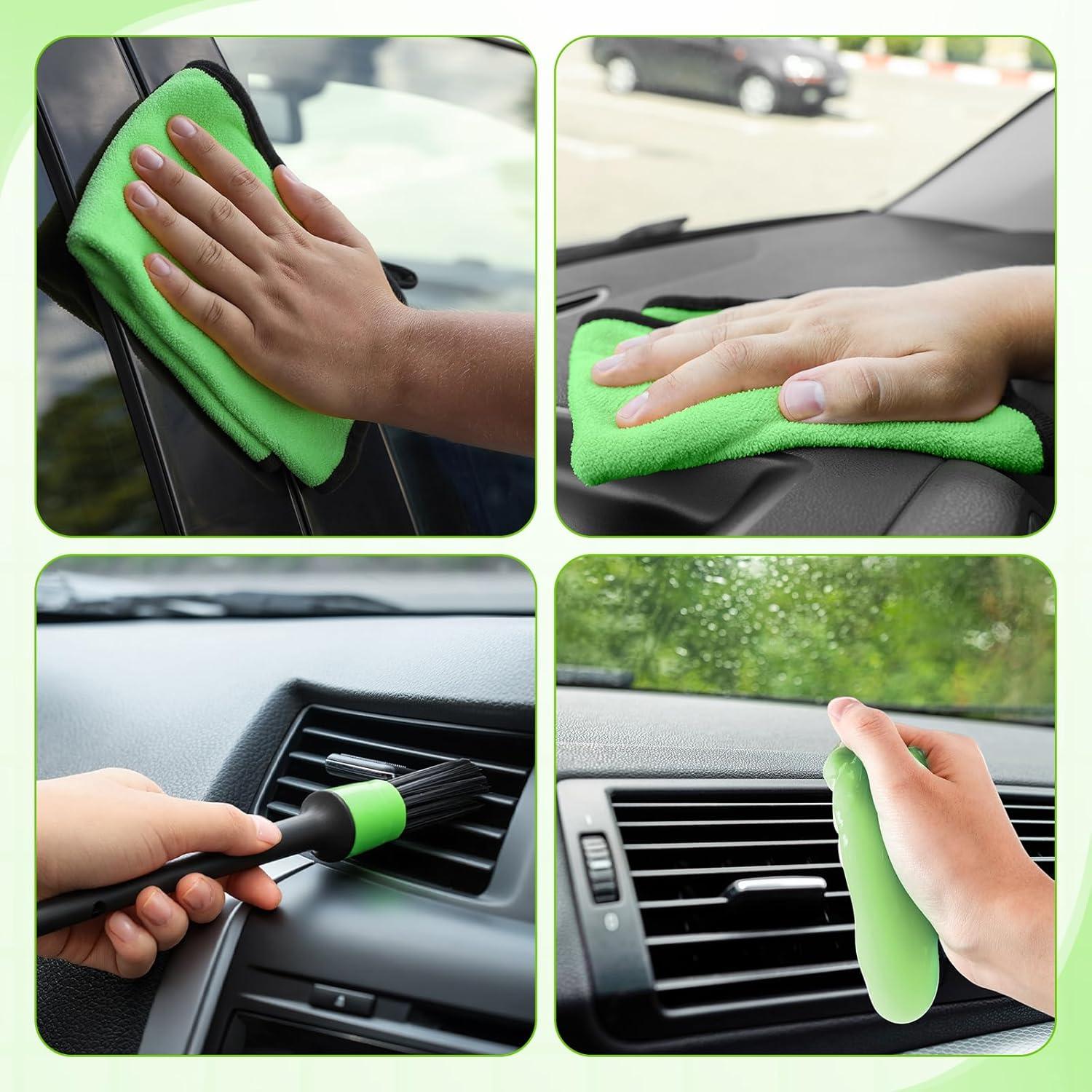 Kit de Limpieza de Auto 16 Pcs Wovnet - Cepillos y Accesorios