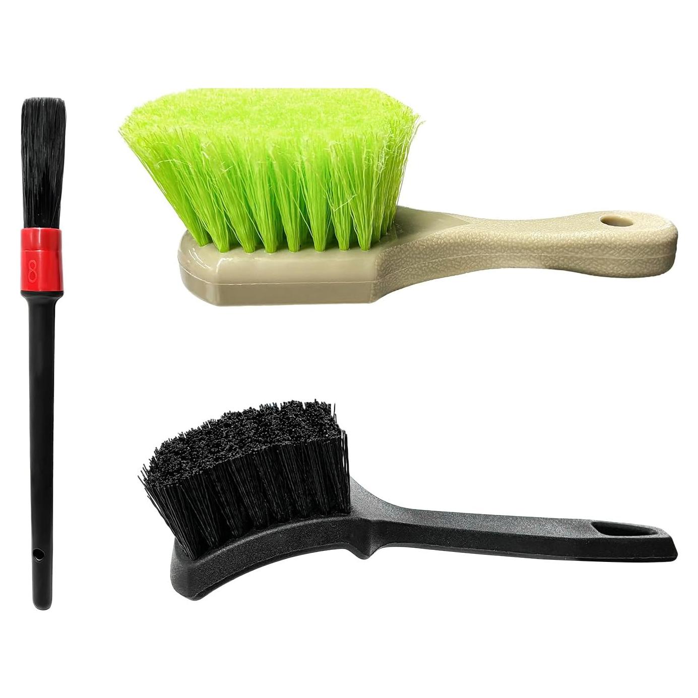 Juego de Cepillos para Llantas FSTURIOS - 3 Piezas, Plástico