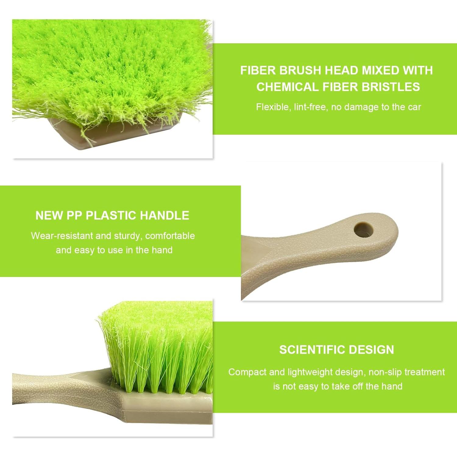 Juego de Cepillos para Llantas FSTURIOS - 3 Piezas, Plástico