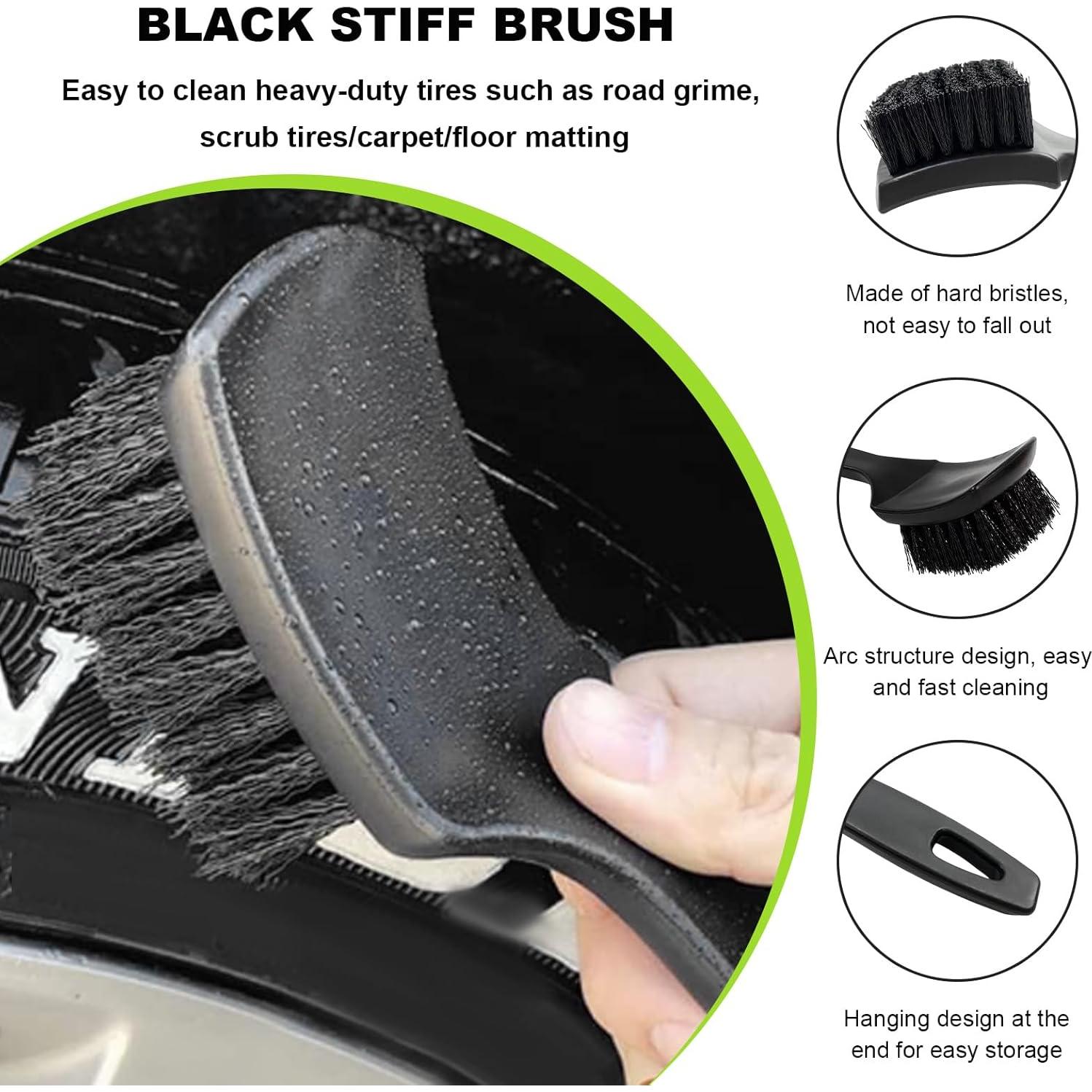 Juego de Cepillos para Llantas FSTURIOS - 3 Piezas, Plástico