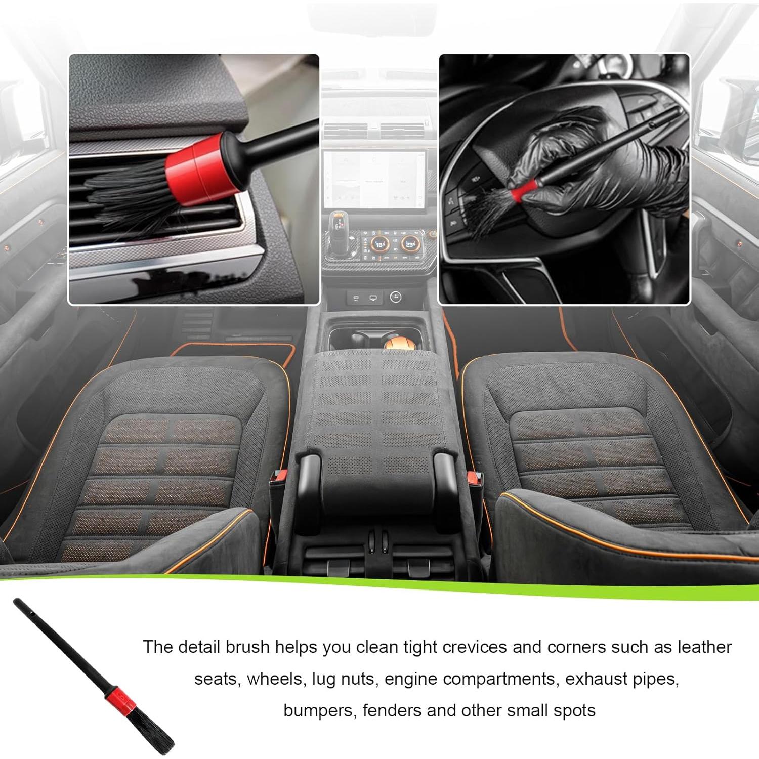 Juego de Cepillos para Llantas FSTURIOS - 3 Piezas, Plástico