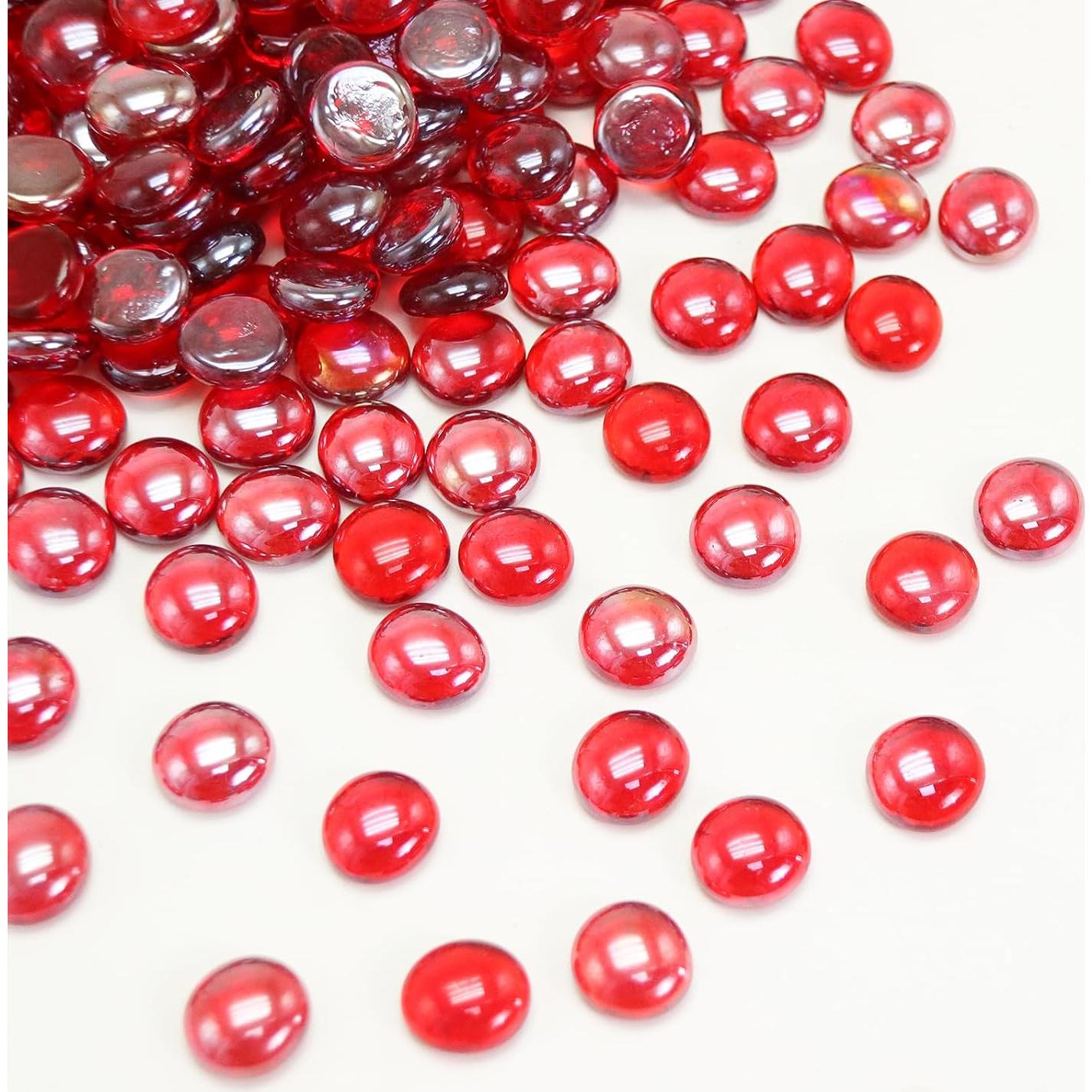 Perlas de Vidrio Rojo Ausluru 2,27 kg para Decoración