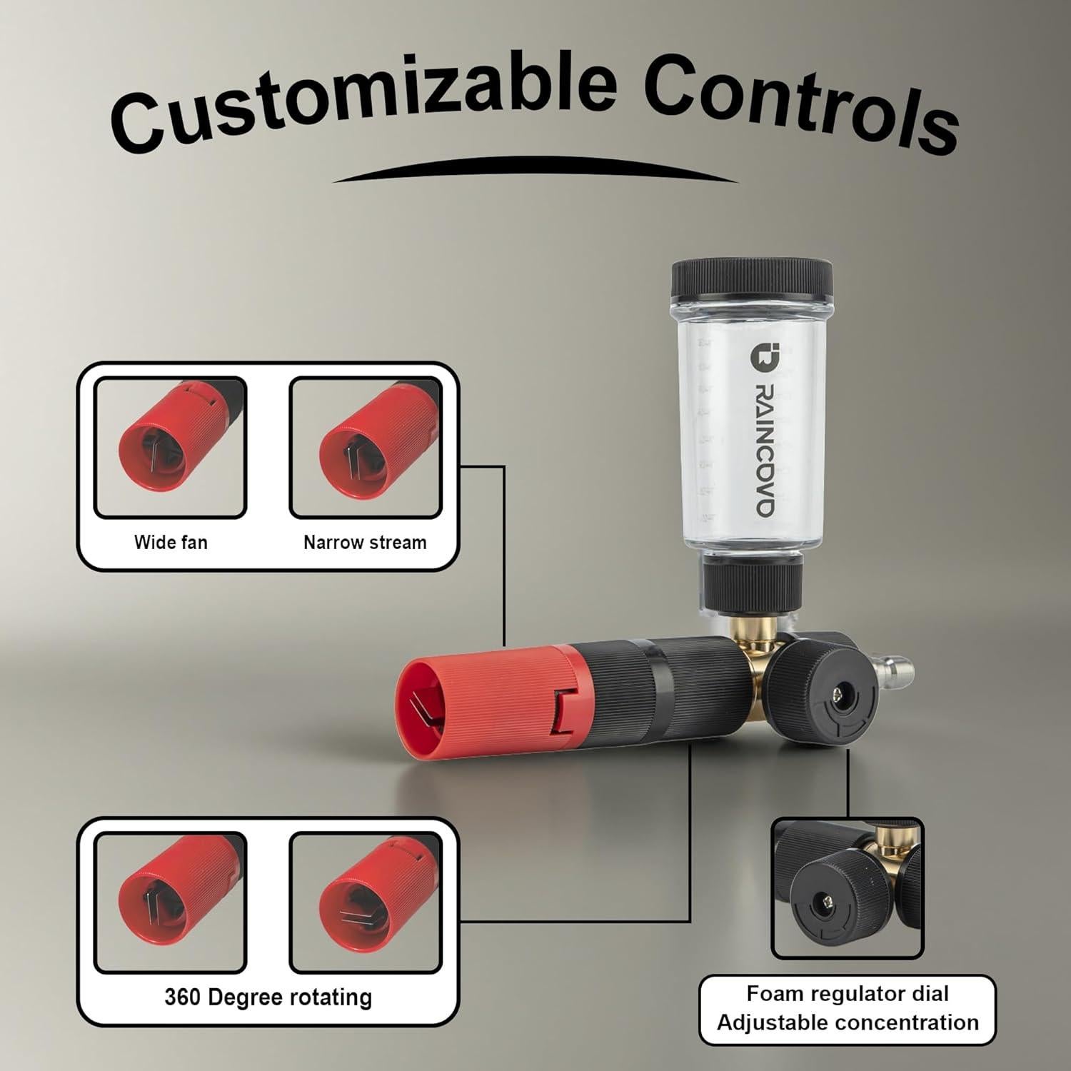 Cannon de Espuma Raincovo FCP03 para Lavadora a Presión 0.5kg