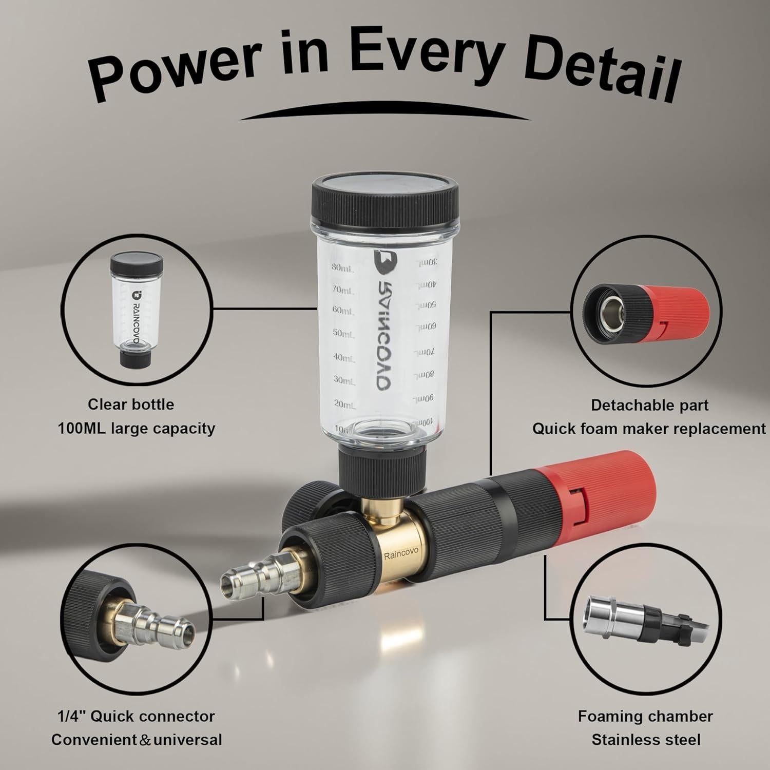 Cannon de Espuma Raincovo FCP03 para Lavadora a Presión 0.5kg