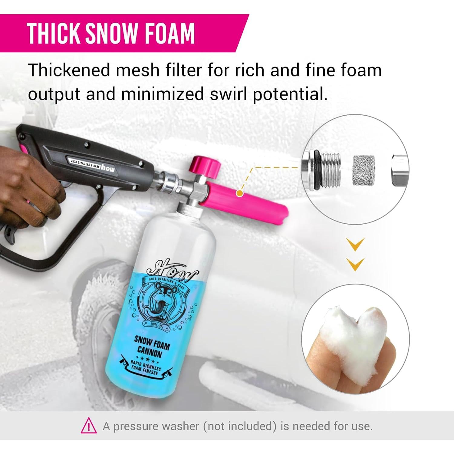 Cañón de Espuma H.O.W HB0002 con 5 Puntas de Boquilla