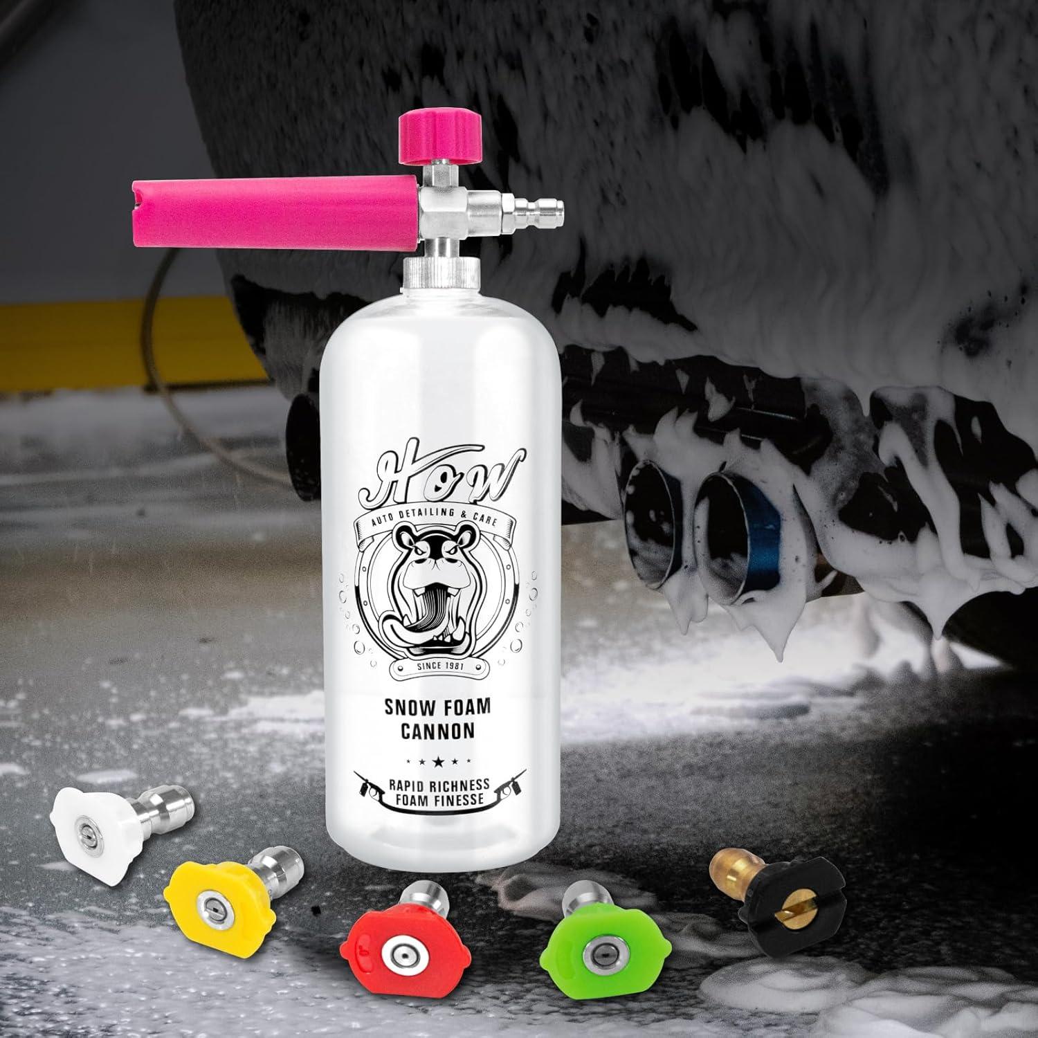 Cañón de Espuma H.O.W HB0002 con 5 Puntas de Boquilla