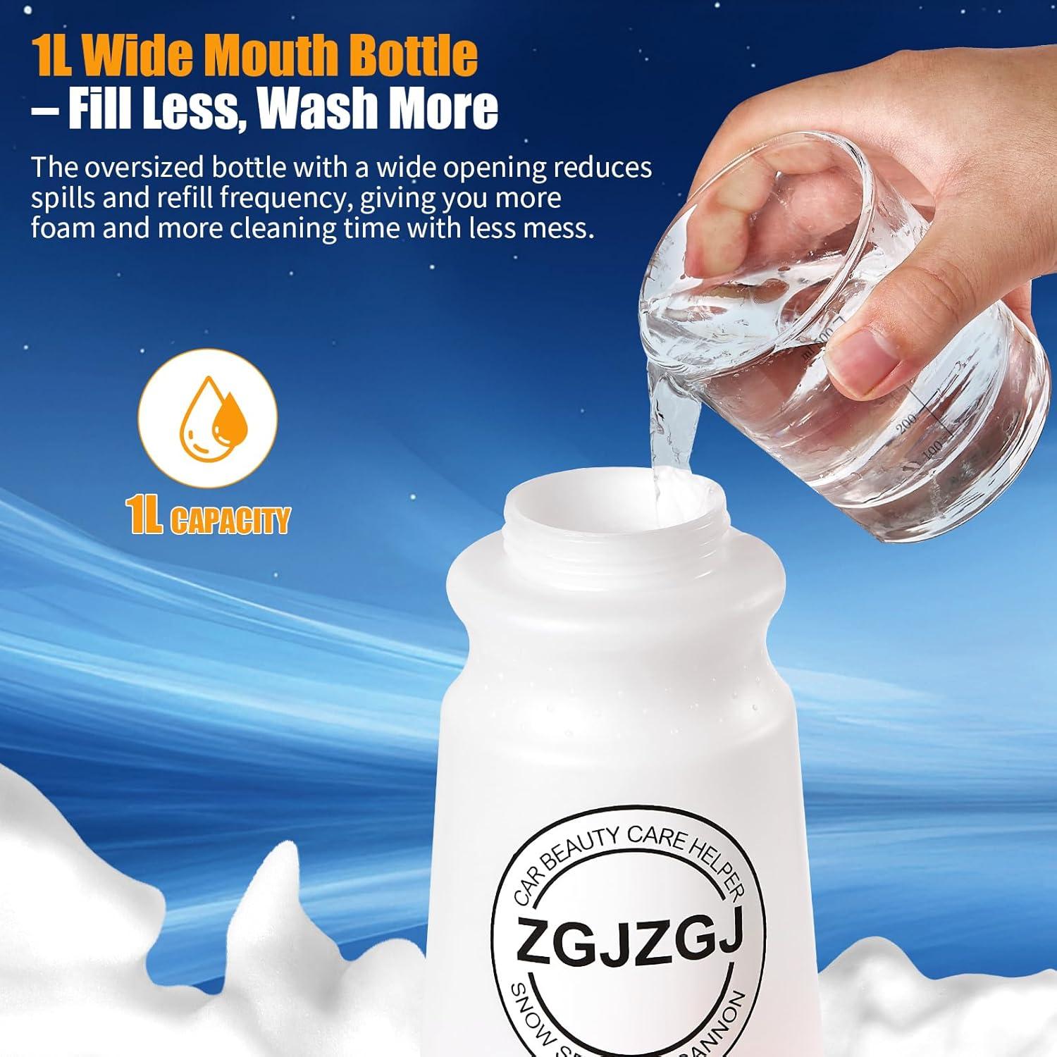 Cañón de Espuma ZGJZGJ 1L para Lavadora a Presión 4000 PSI