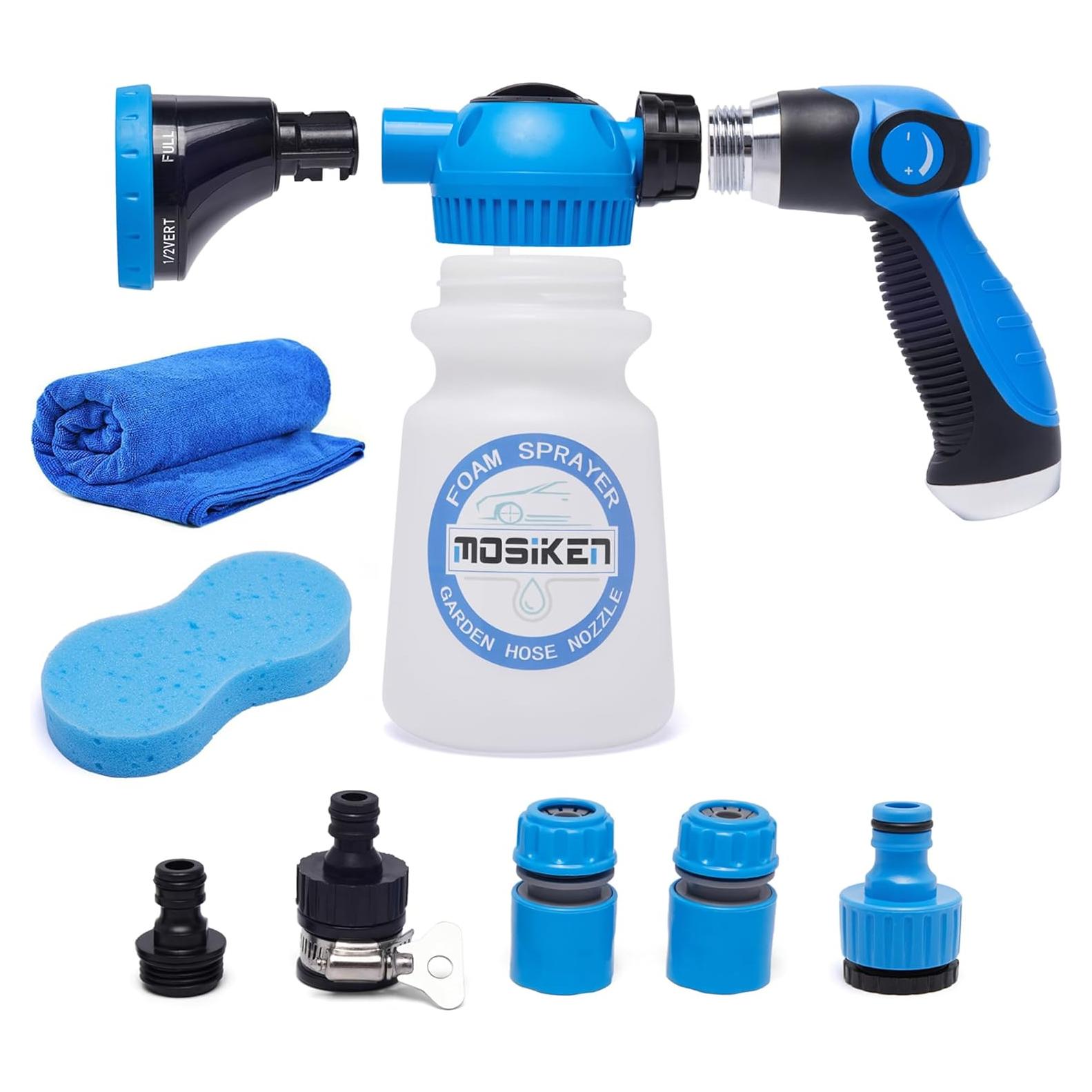 Rociador de espuma para lavado de autos MOSIKEN con esponja