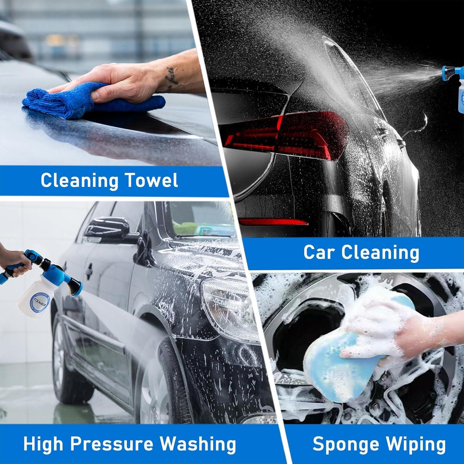 Rociador de espuma para lavado de autos MOSIKEN con esponja