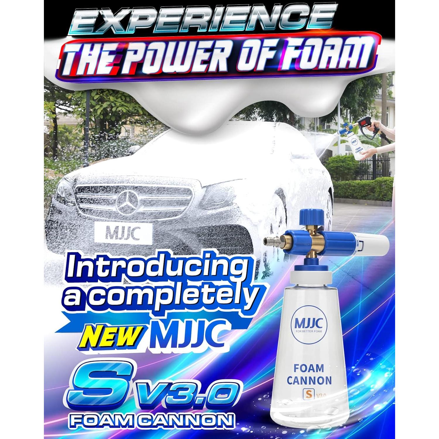 Cañón de Espuma MJJC S V3.0 con Jabón Espumoso 20 fl oz