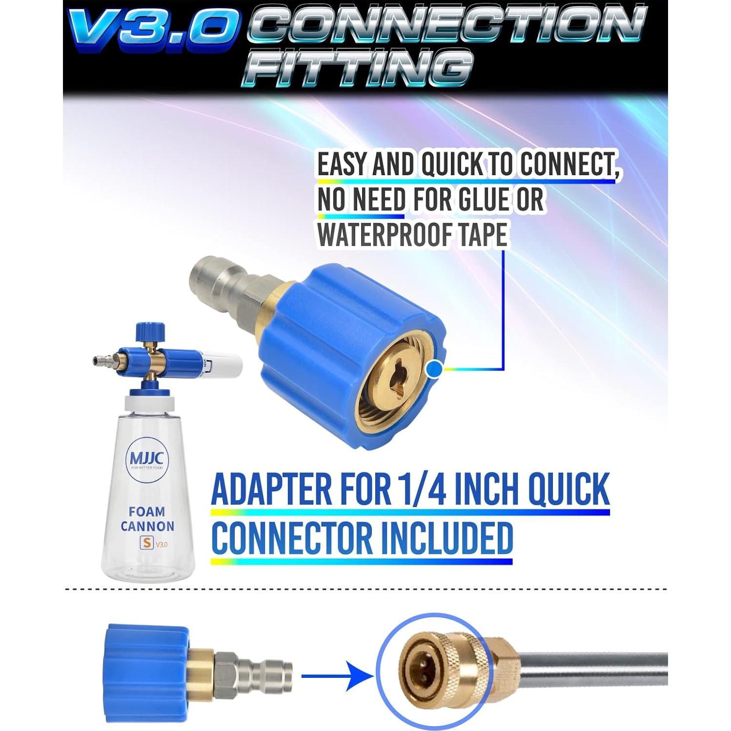 Cañón de Espuma MJJC S V3.0 con Jabón Espumoso 20 fl oz
