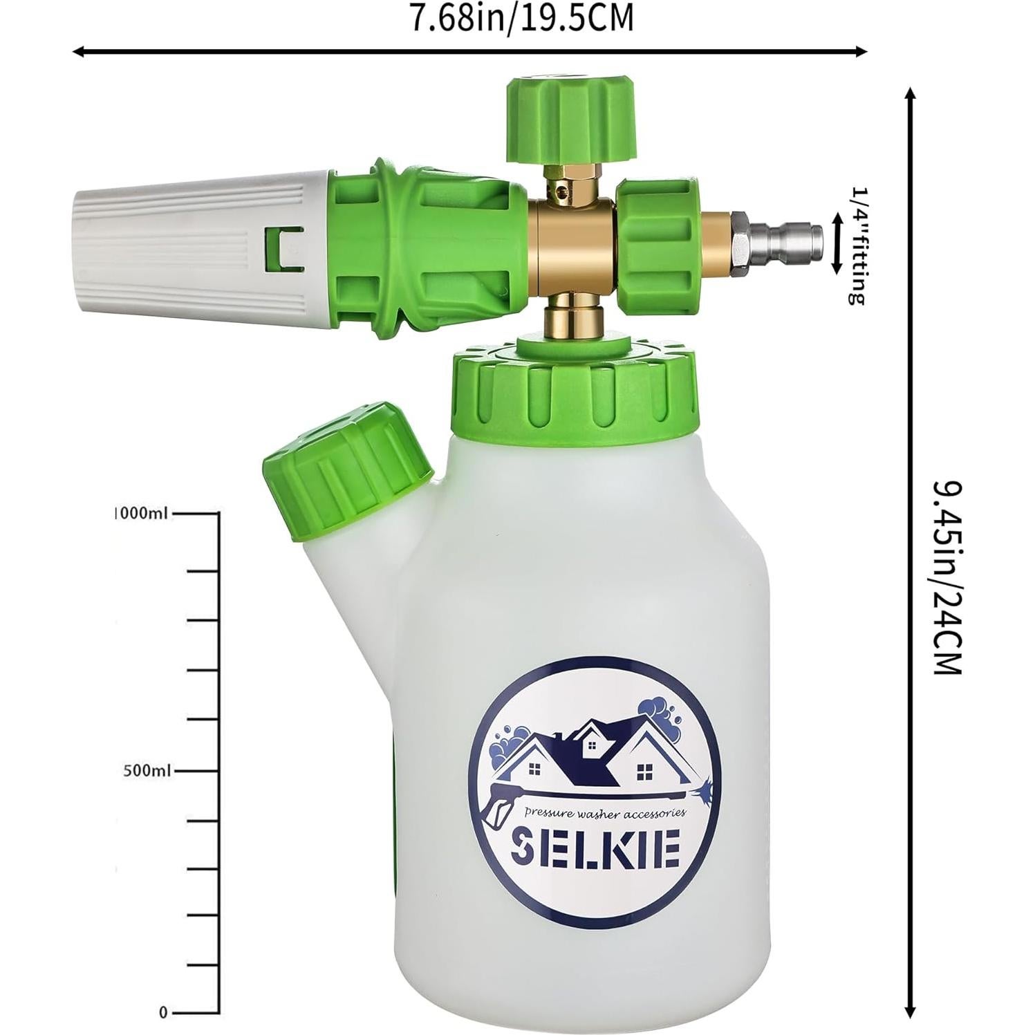 Cañón de Espuma Selkie 4500 PSI con 7 Boquillas Ajustables