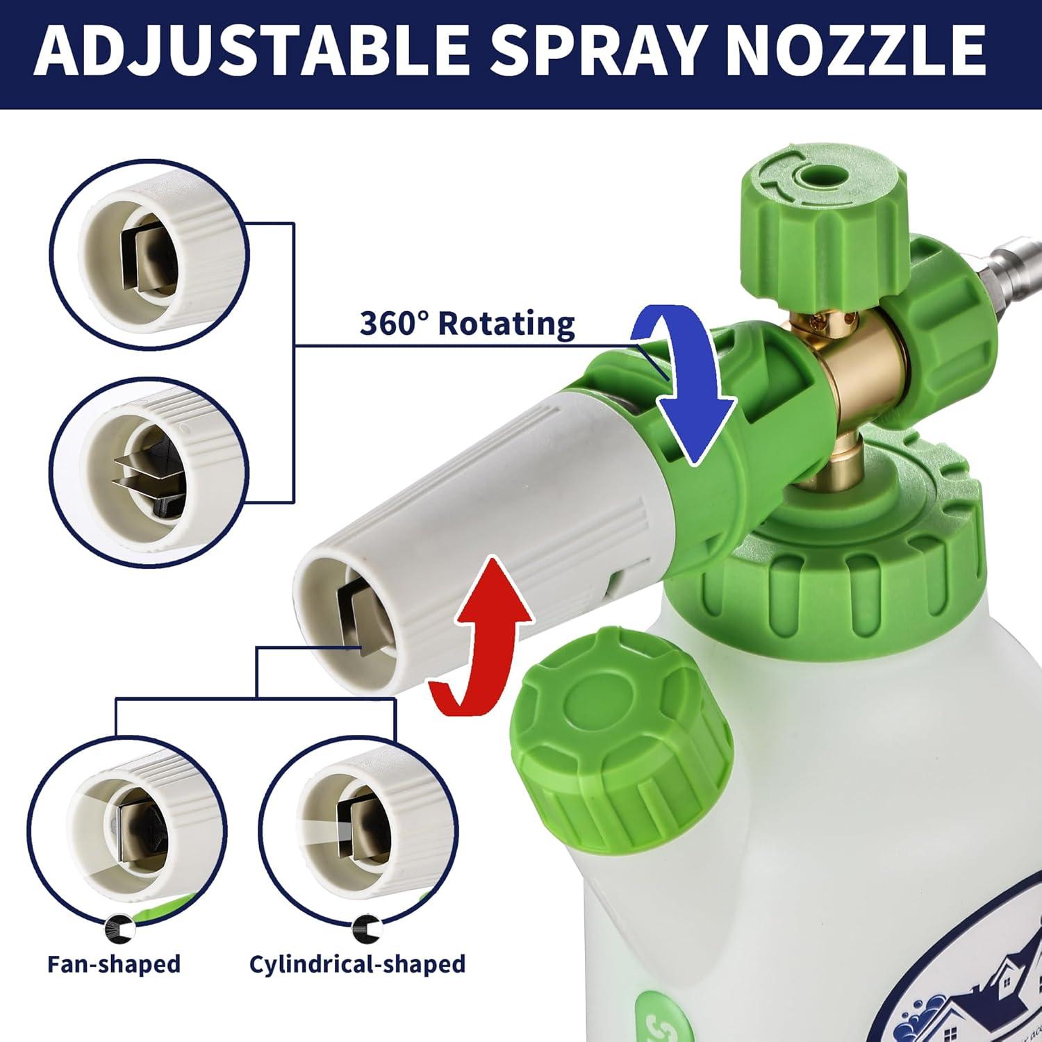 Cañón de Espuma Selkie 4500 PSI con 7 Boquillas Ajustables