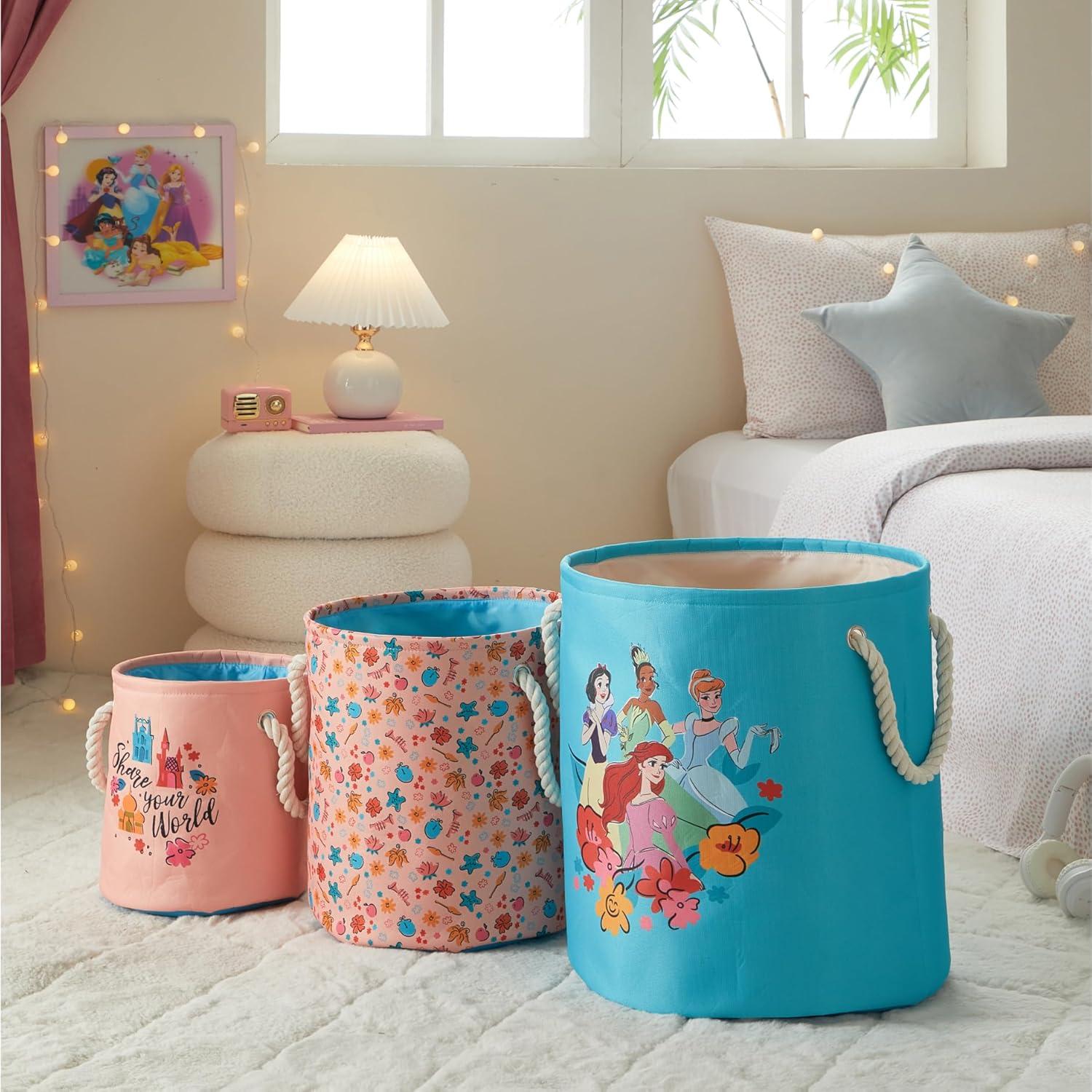 Juego de 3 cestas de almacenamiento Idea Nuova Princesa