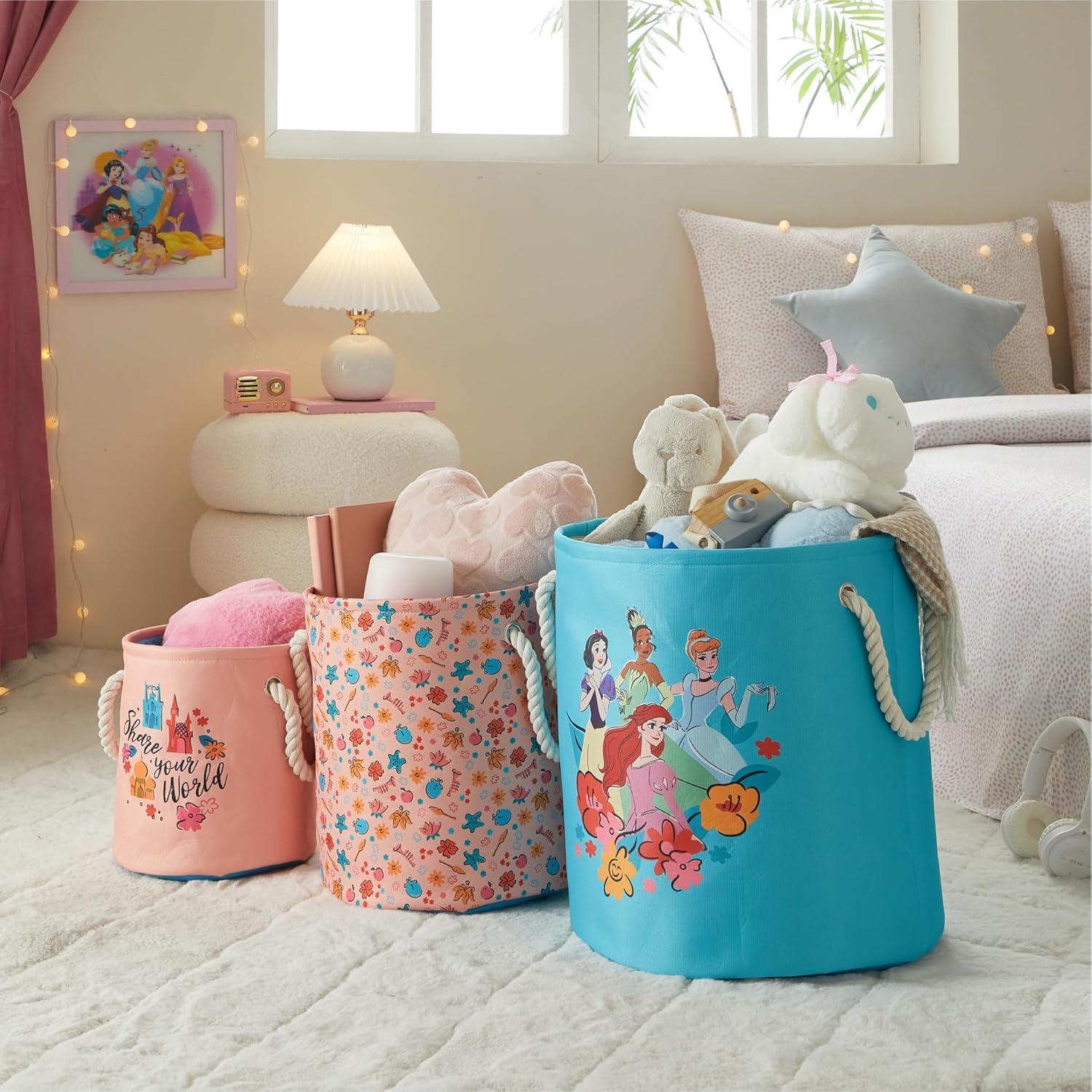 Juego de 3 cestas de almacenamiento Idea Nuova Princesa