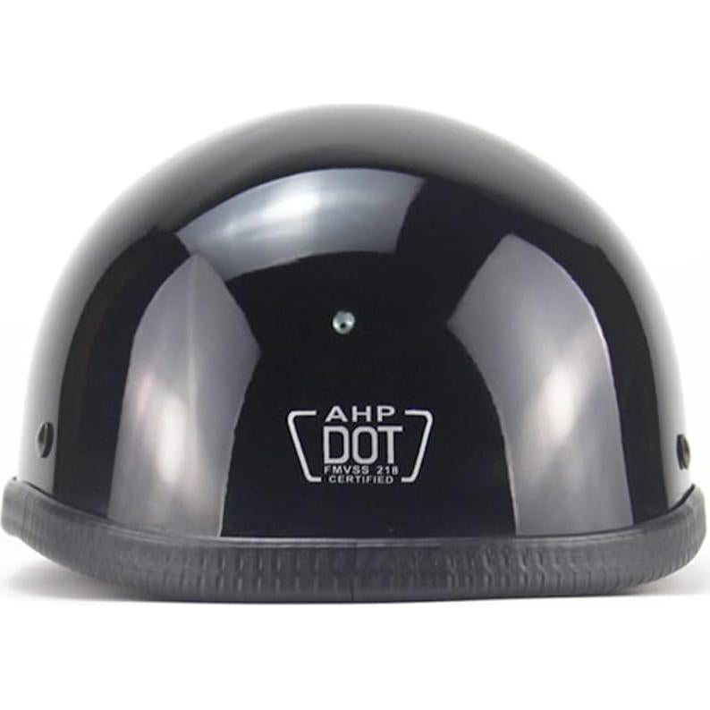 Casco de Motocicleta AZGAMES Alemán Mediano Negro Brillante