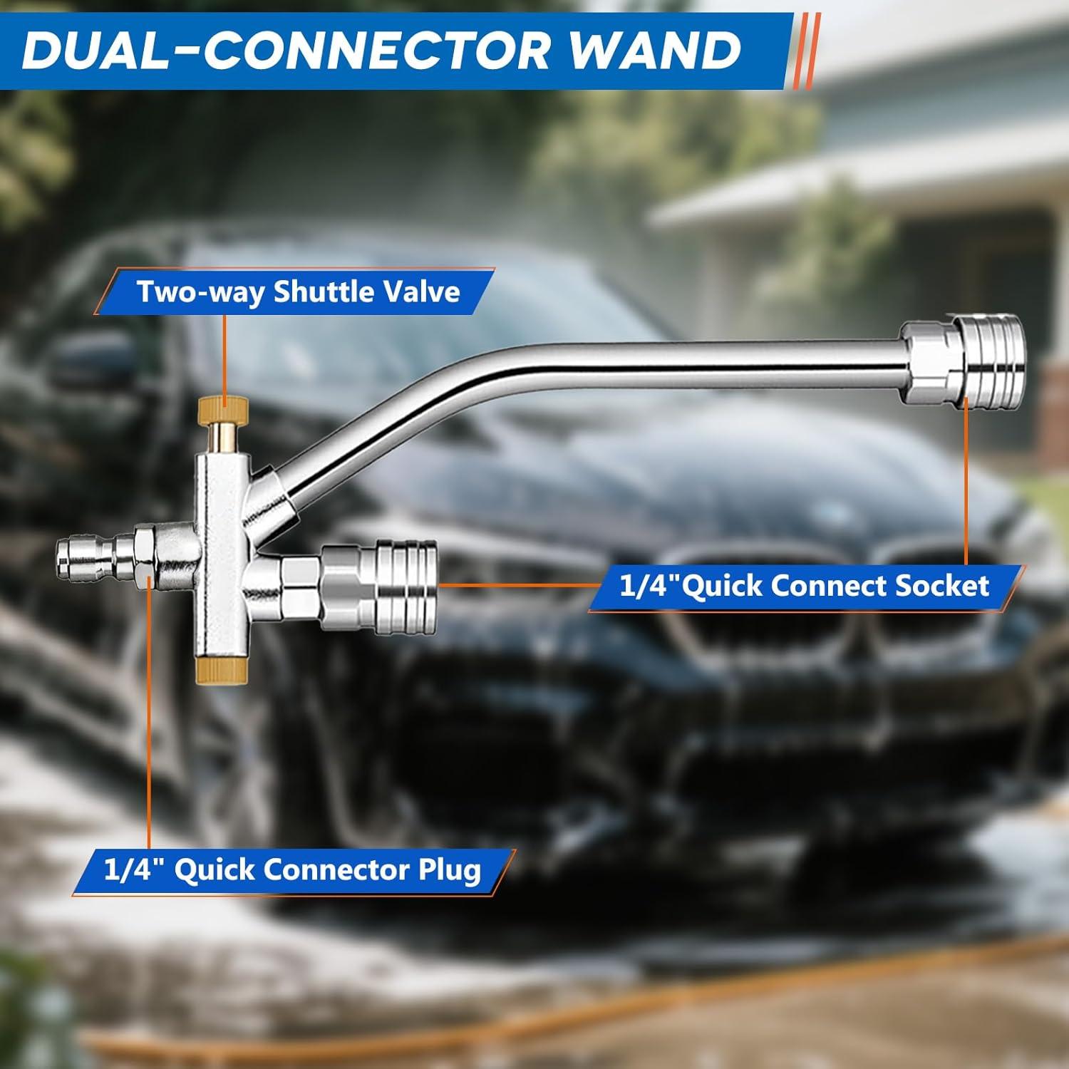 Pistola de Lavado a Presión Shanxinuomushangmaoyouxiangongsi con Cañón de Espuma y 5 Boquillas