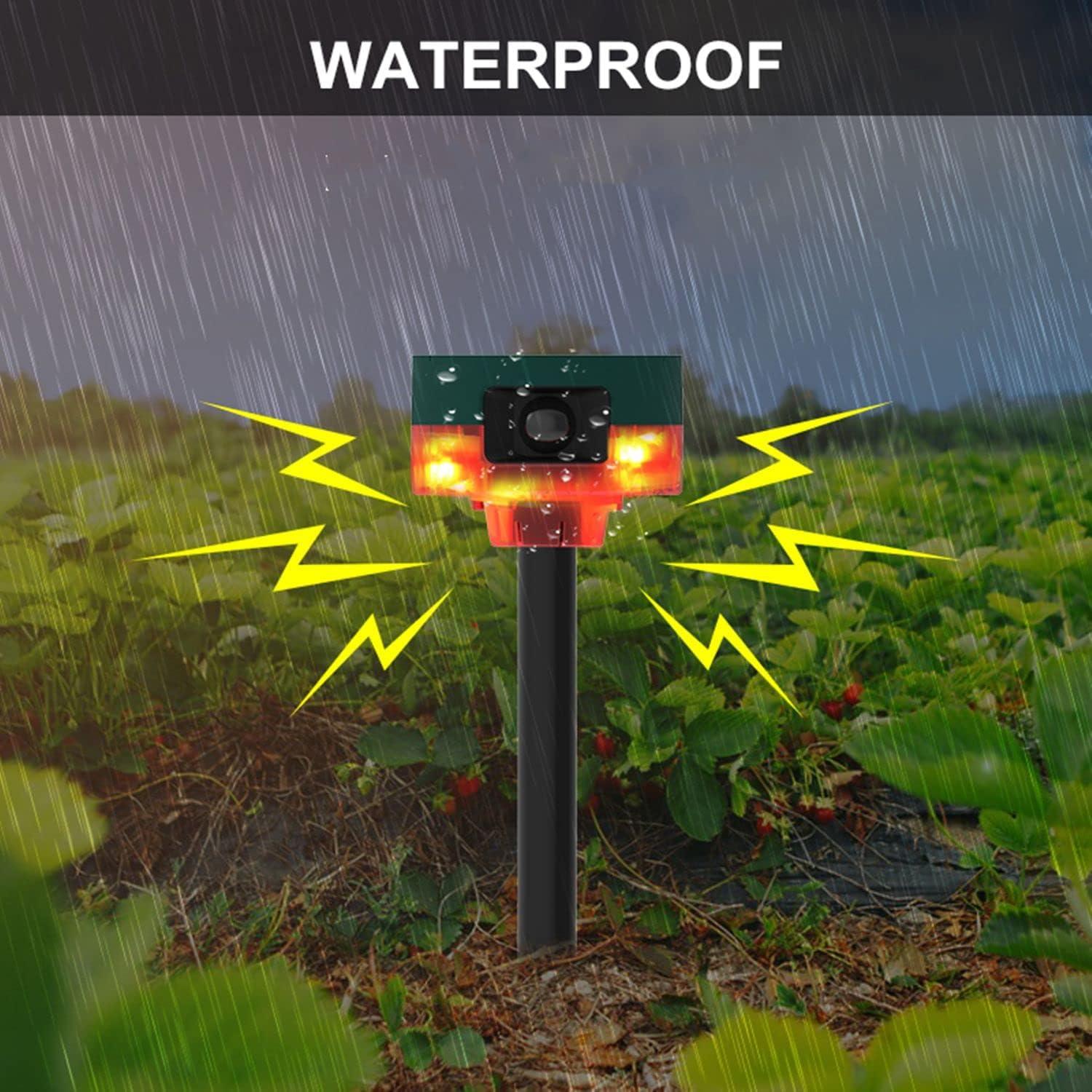 Alarma de Sensor de Movimiento Solar HULPPRE 130dB con Luz