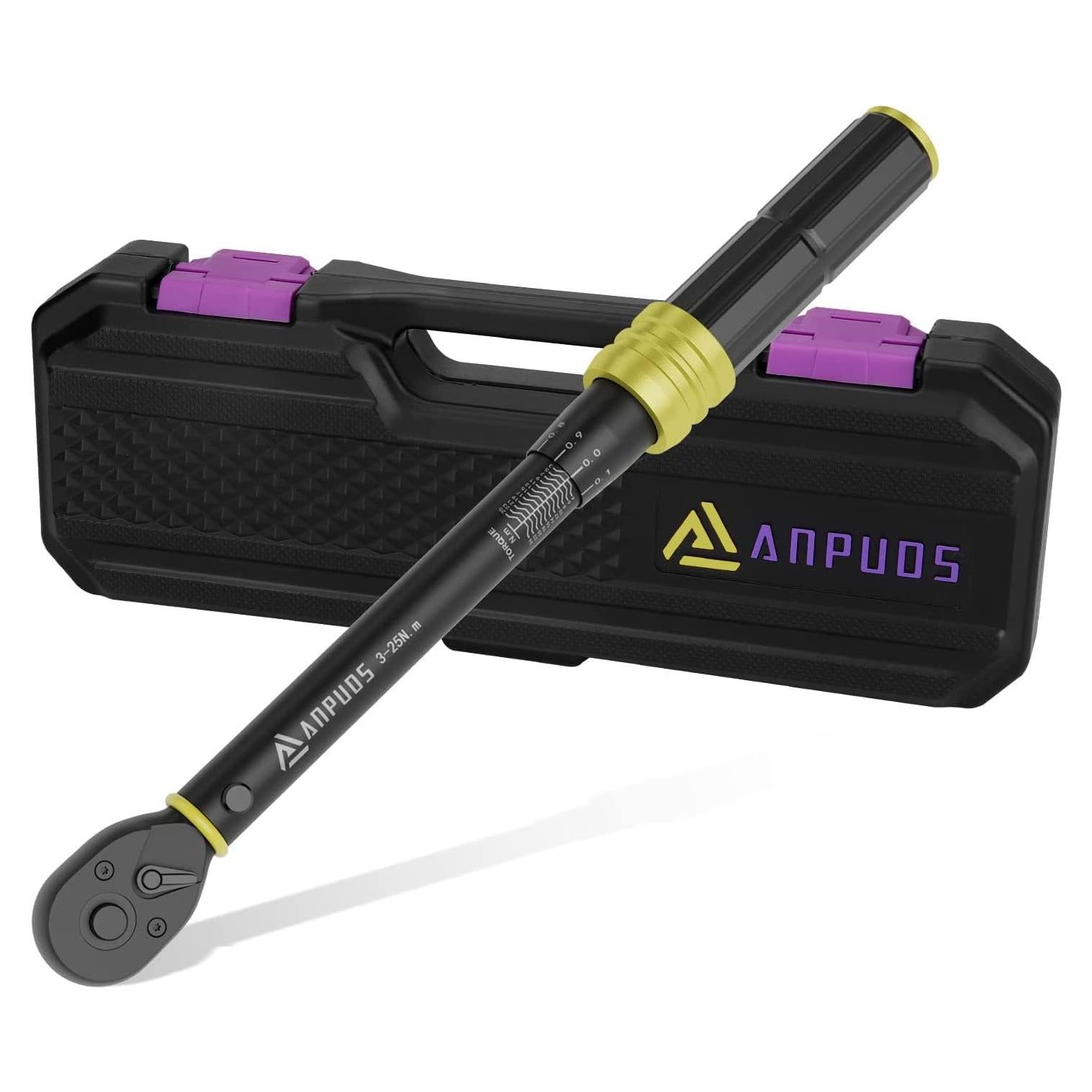 Llave de Torque ANPUDS 1/4" 3-25 Nm Trinquete