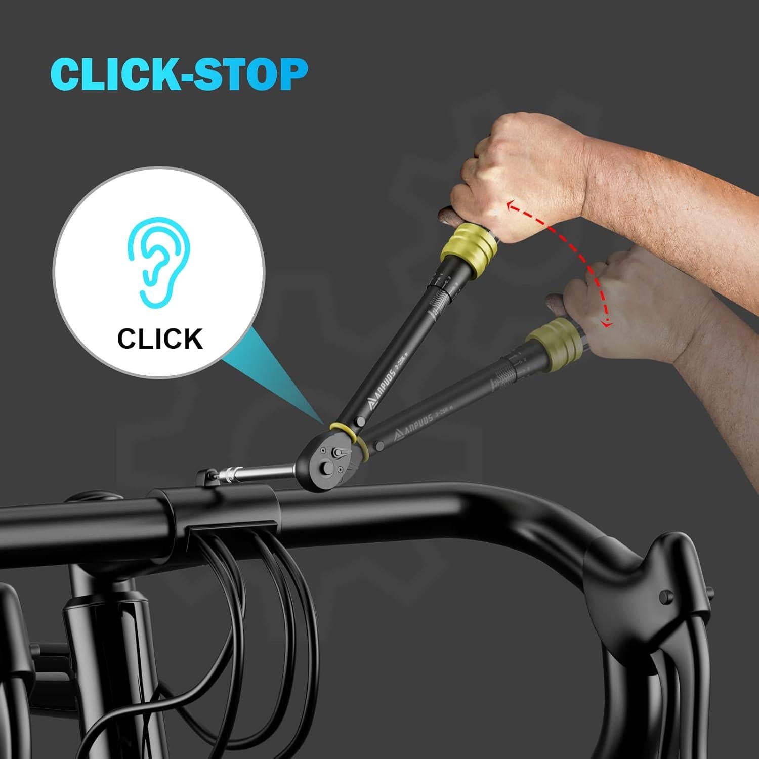 Llave de Torque ANPUDS 1/4" 3-25 Nm Trinquete