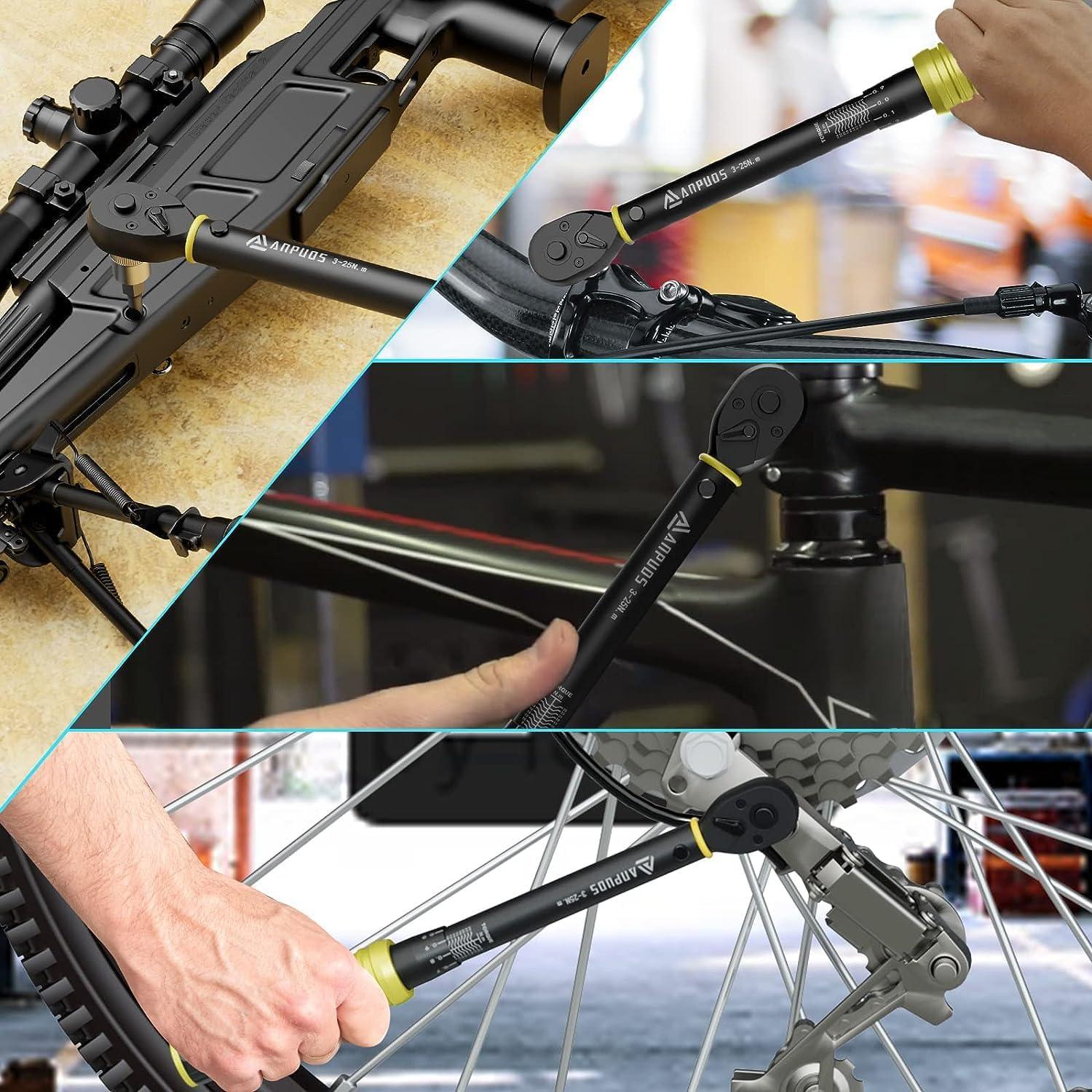 Llave de Torque ANPUDS 1/4" 3-25 Nm Trinquete