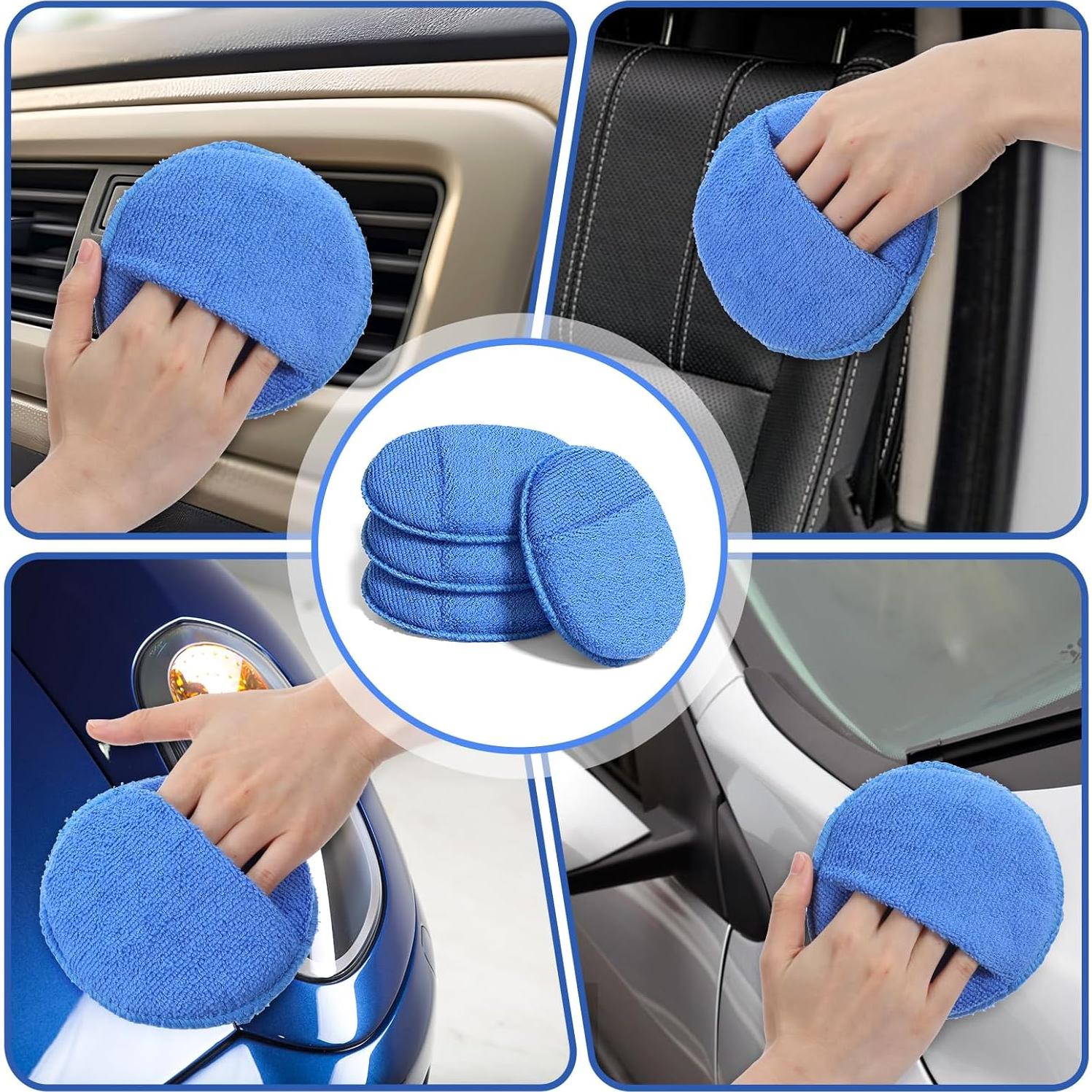 Almohadillas de Cera Microfibra Sorcristy 4 Piezas 12.7cm