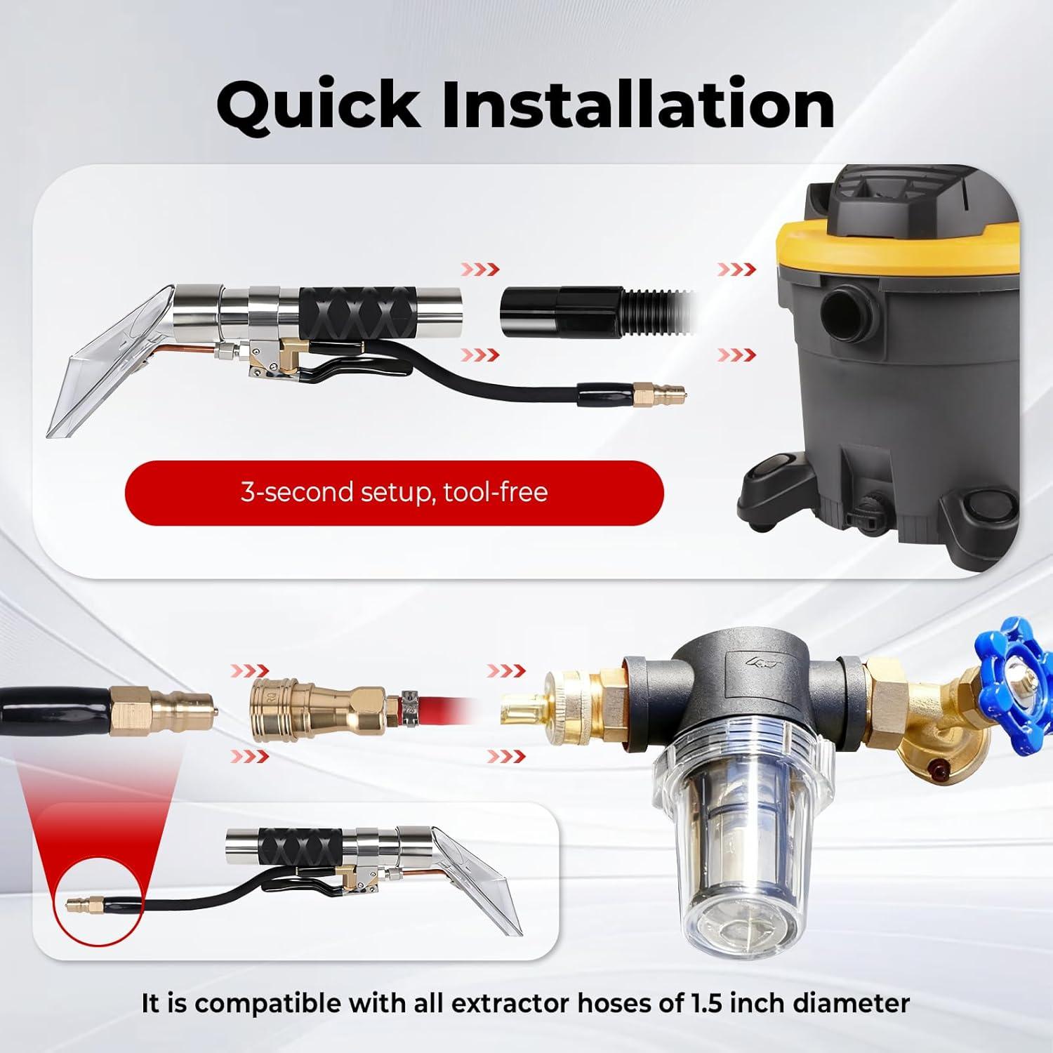 Kit de Extractor Ysytjg para Aspiradora - Limpieza de Alfombras