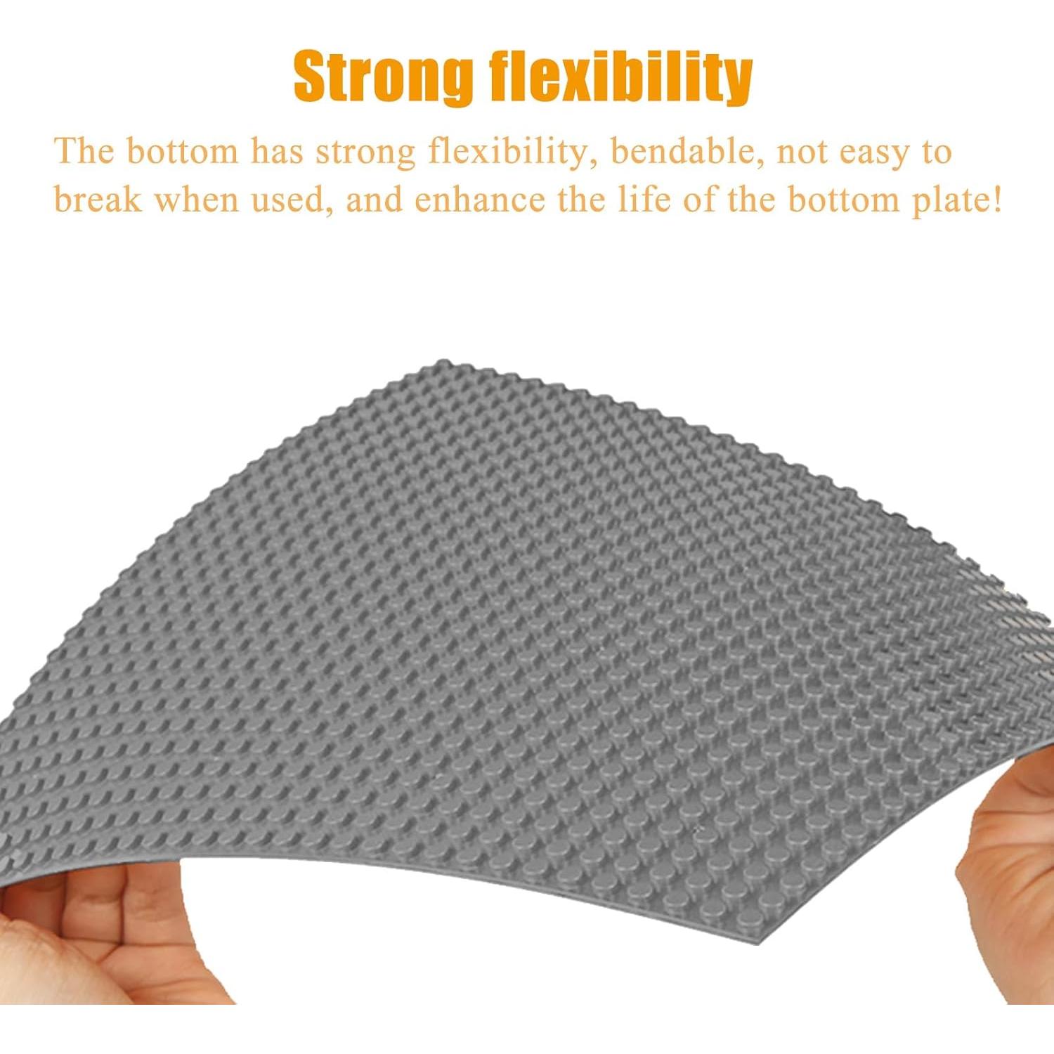 Placas Base Autoadhesivas JNZong 8 Piezas 25x25cm Gris