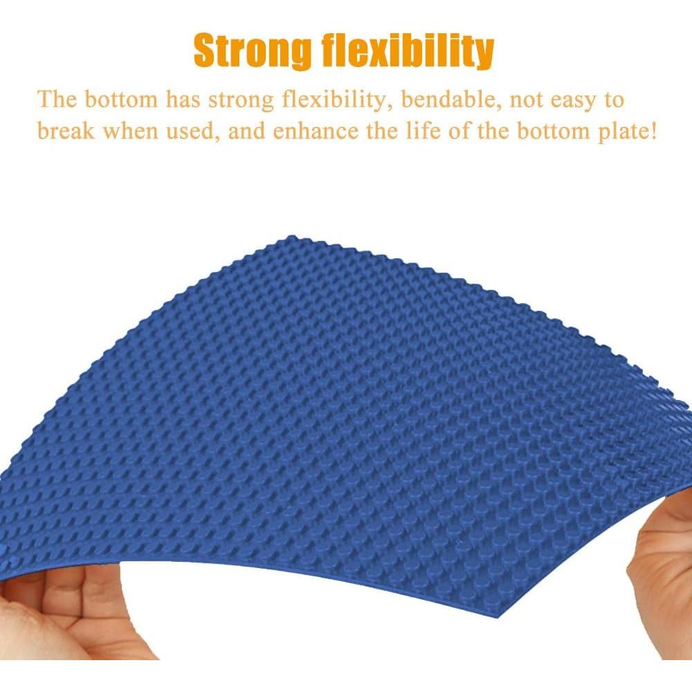 Paquete de 8 Placas Base JNZong 25x25cm Verde y Azul