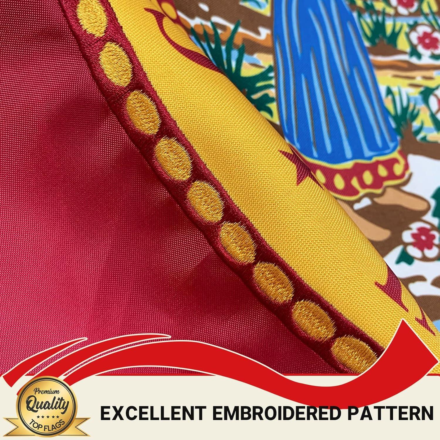 Bandera de Florida Topflags 1.22x1.83 m Bordada con Ojetes