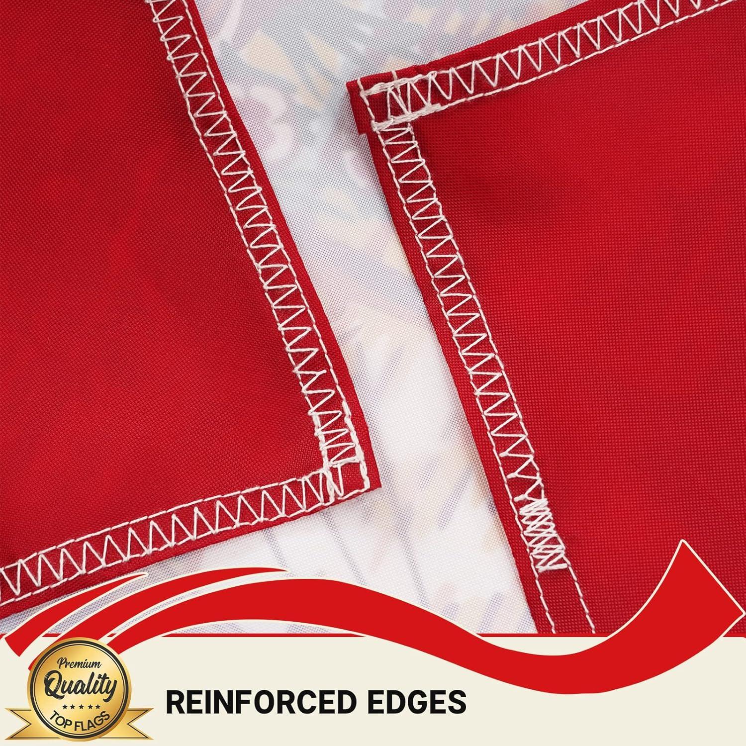 Bandera de Florida Topflags 1.22x1.83 m Bordada con Ojetes